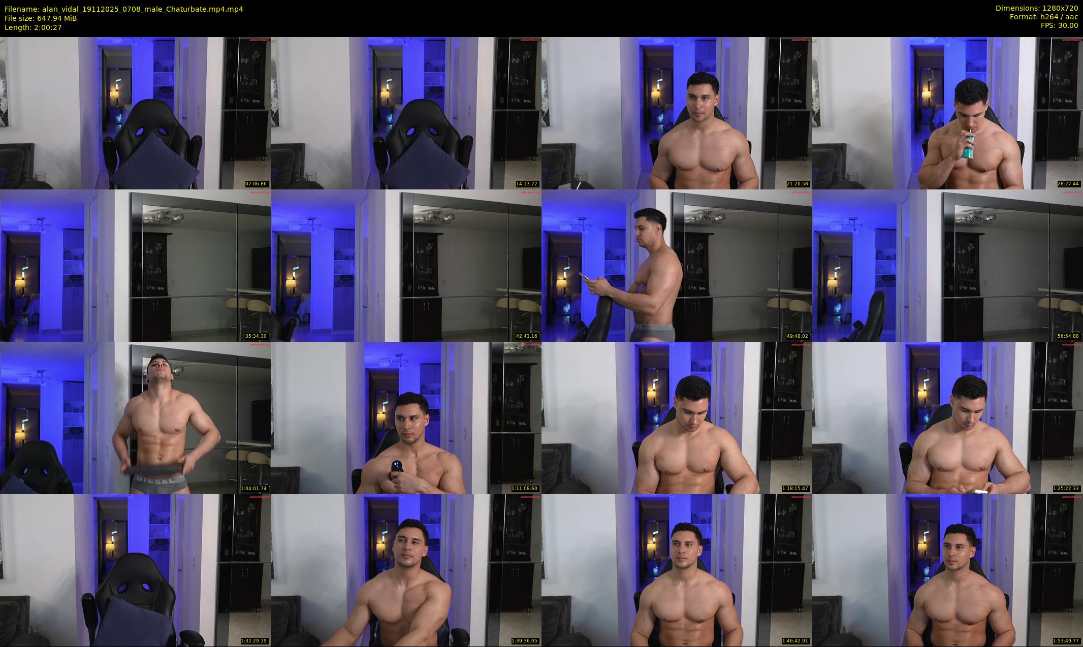 alan_vidal — 121 minute Chaturbate male cam show recording, 720p, Nov 19, 2025