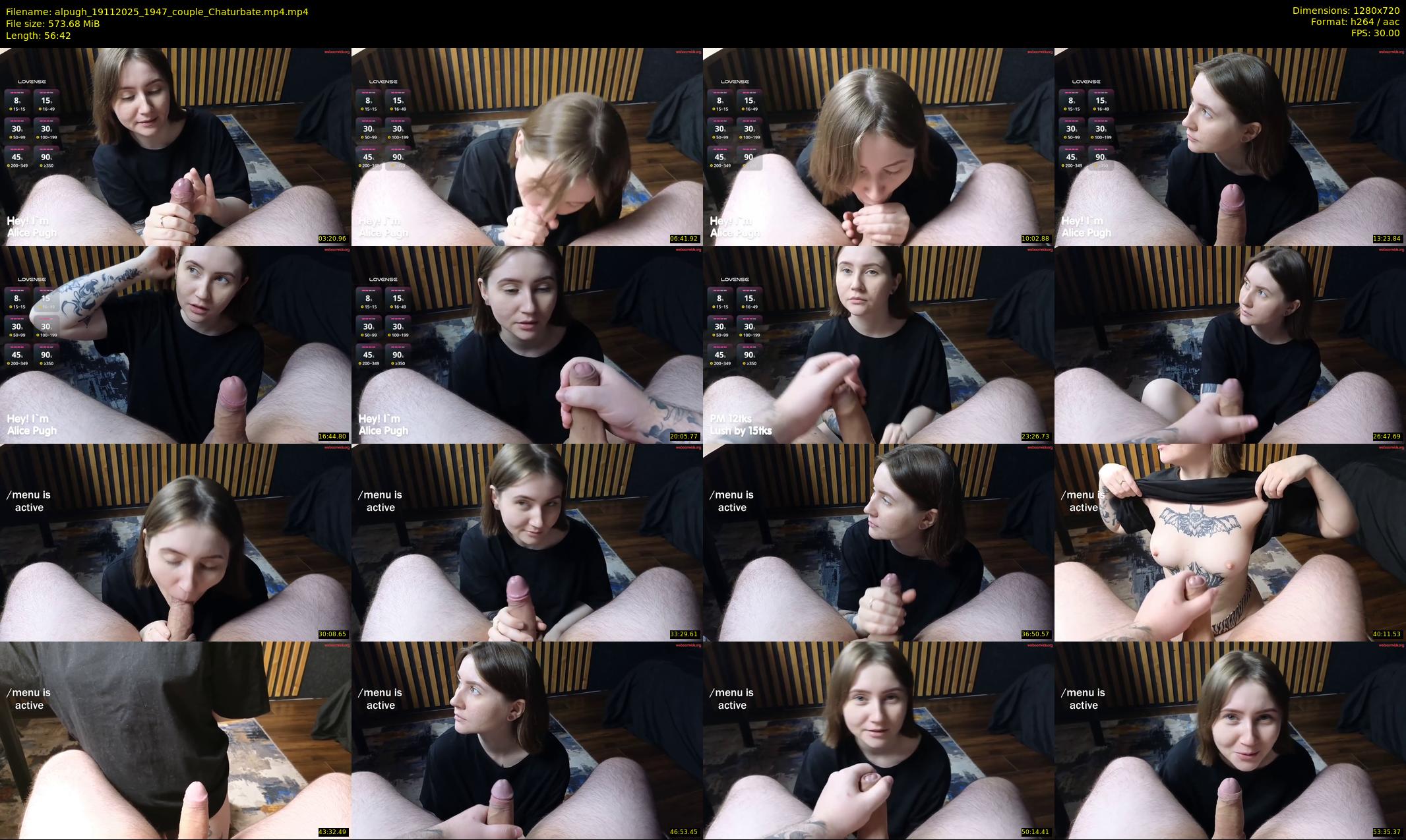 alpugh — 57 minute Chaturbate couple cam show recording, 720p, Nov 19, 2025