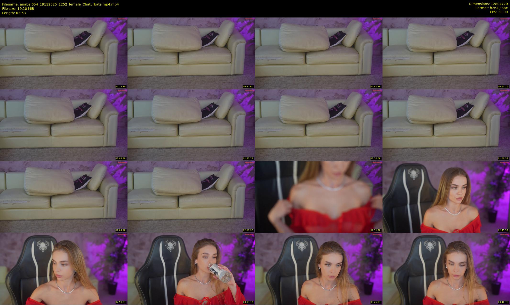 anabel054 — 4 minute Chaturbate female cam show recording, 720p, Nov 19, 2025