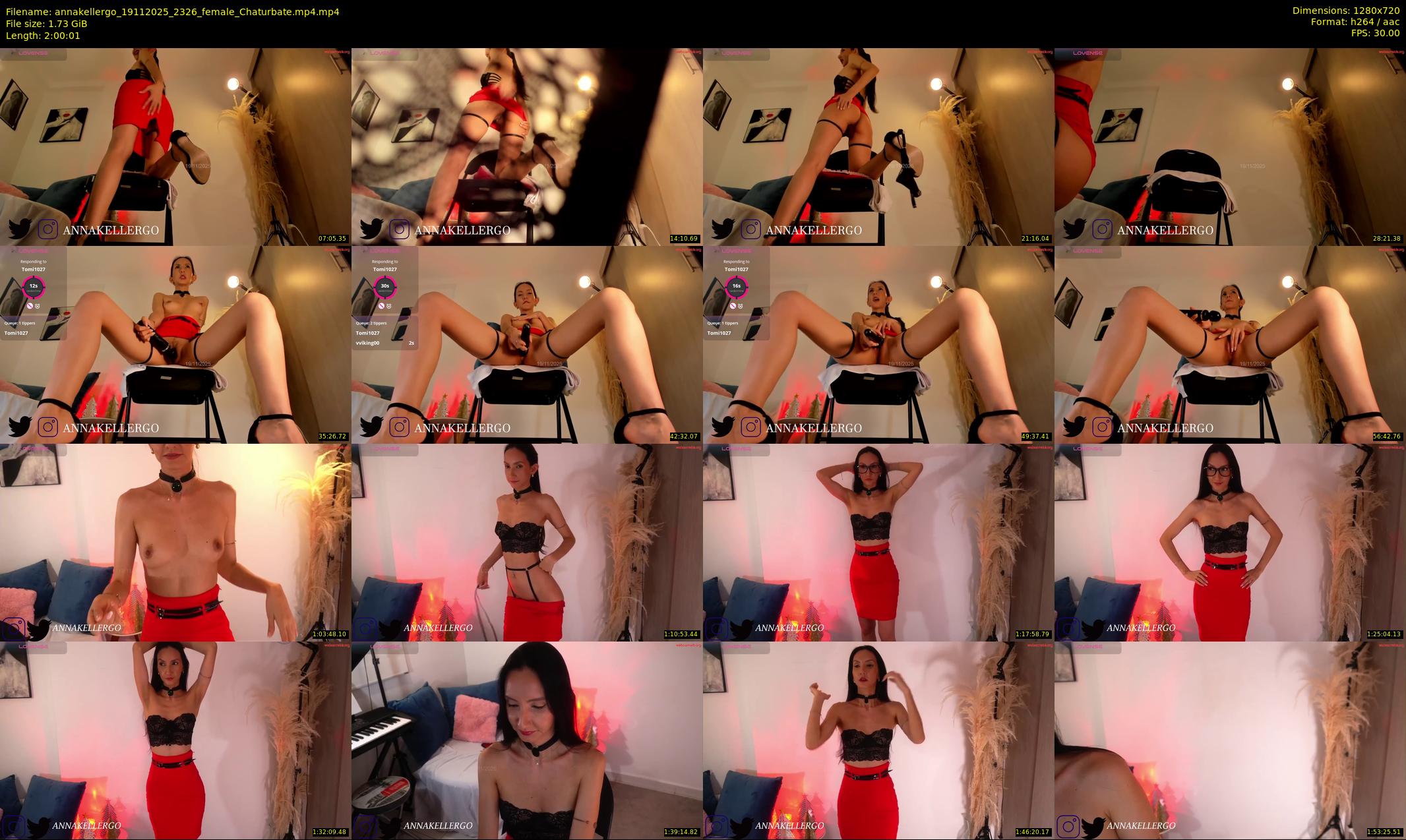 annakellergo — 121 minute Chaturbate female cam show recording, 720p, Nov 19, 2025