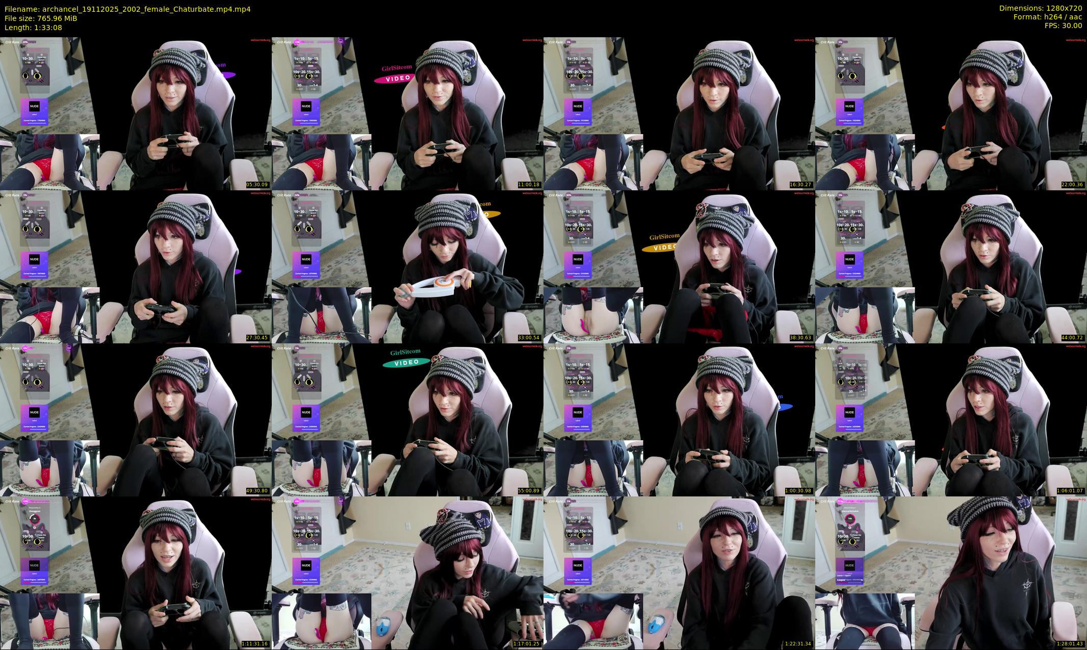 archancel — 94 minute Chaturbate female cam show recording, 720p, Nov 19, 2025