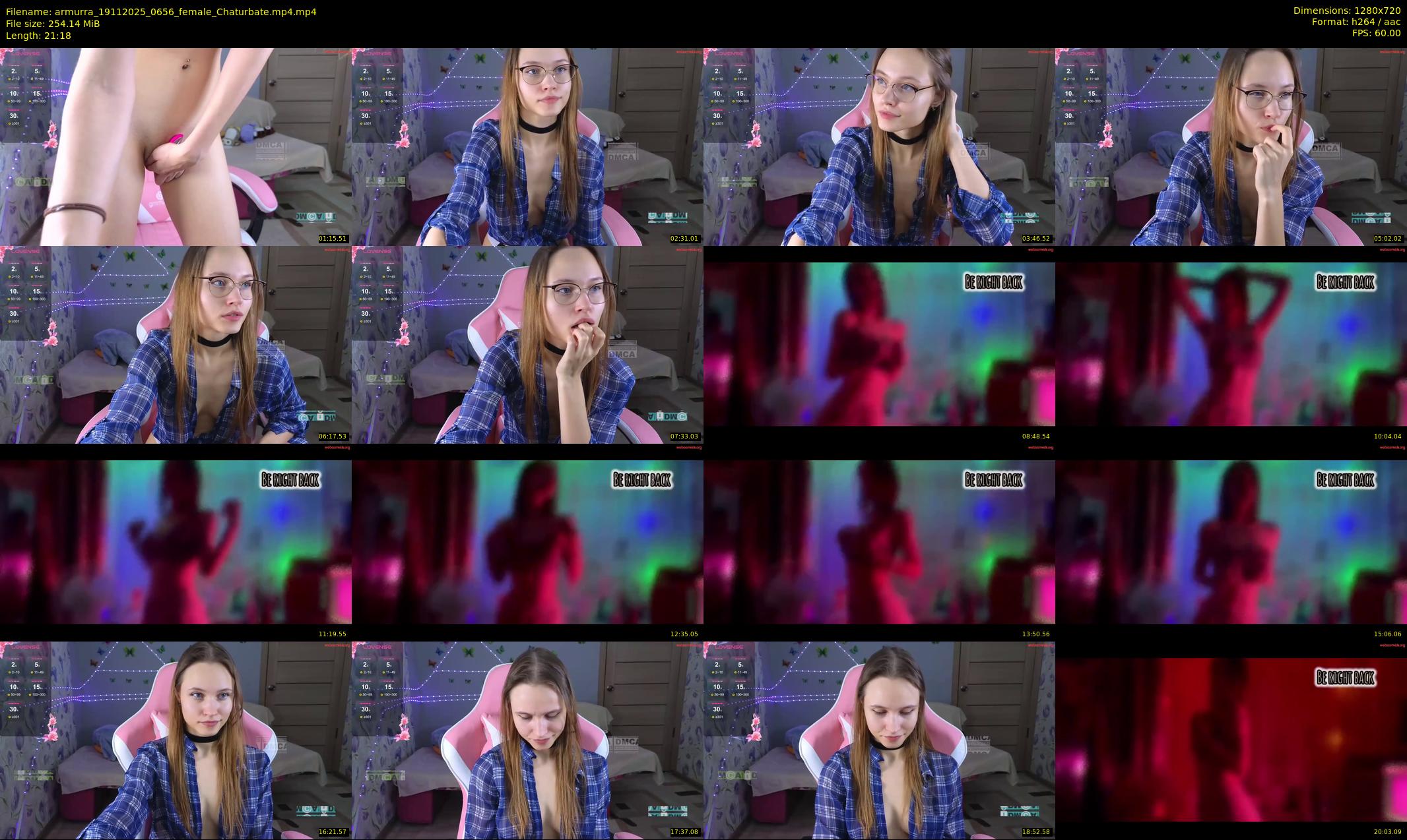 armurra — 22 minute Chaturbate female cam show recording, 720p, Nov 19, 2025