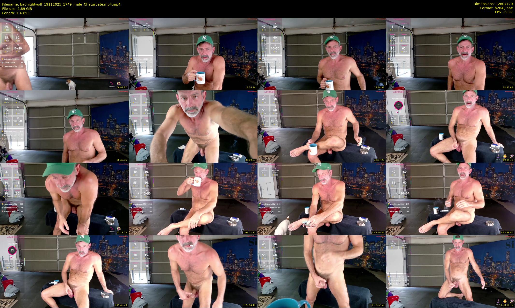 badnightwolf — 104 minute Chaturbate male cam show recording, 720p, Nov 19, 2025
