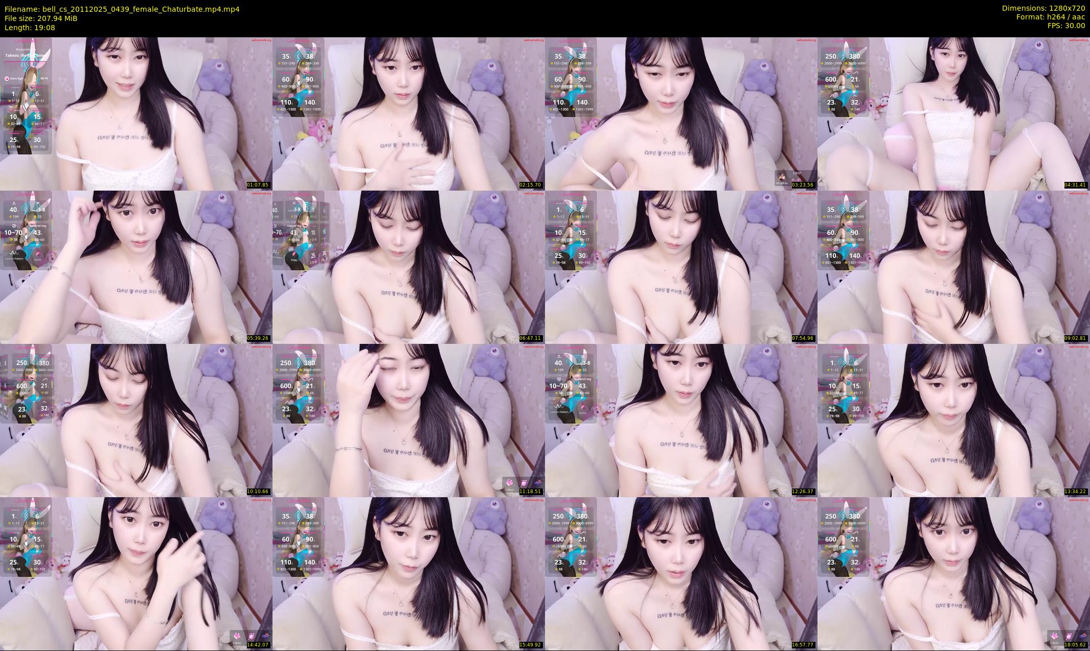 bell_cs — 20 minute Chaturbate female cam show recording, 720p, Nov 20, 2025