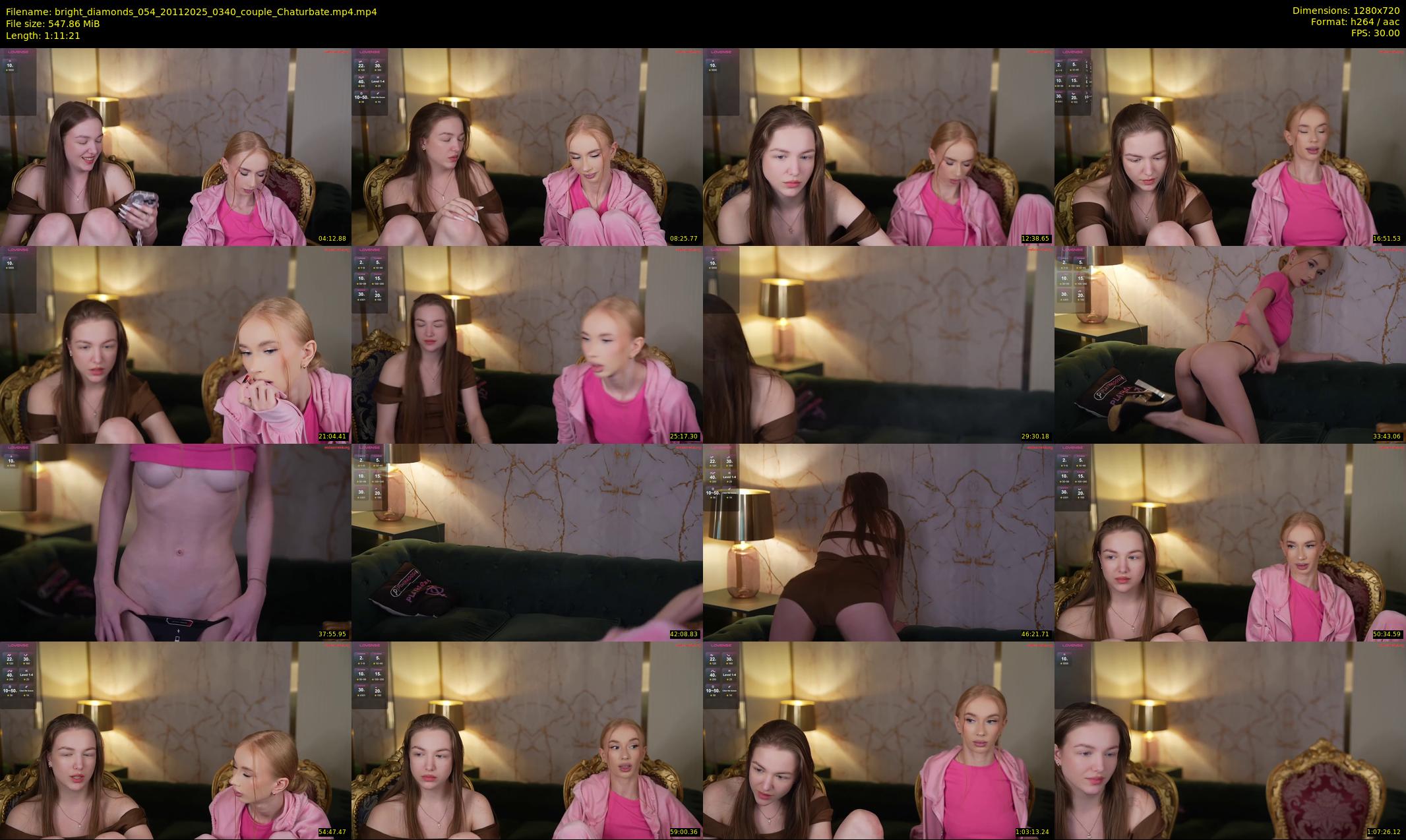 bright_diamonds_054 — 72 minute Chaturbate couple cam show recording, 720p, Nov 20, 2025