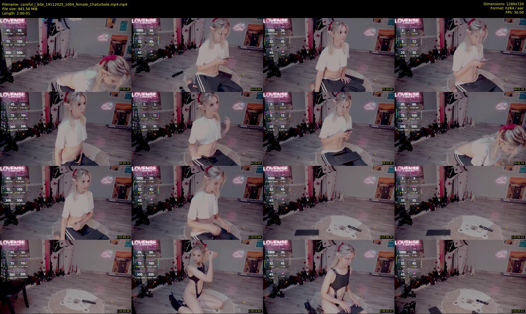 careful_i_bite — 121 minute Chaturbate female cam show recording, 720p, Nov 19, 2025