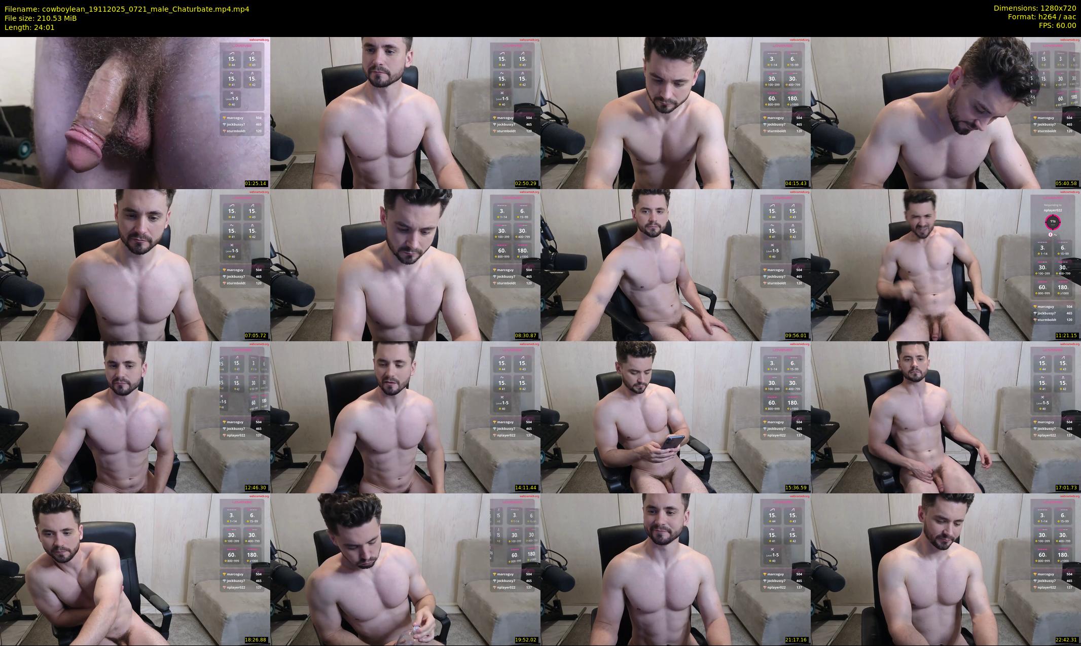 cowboylean — 25 minute Chaturbate male cam show recording, 720p, Nov 19, 2025