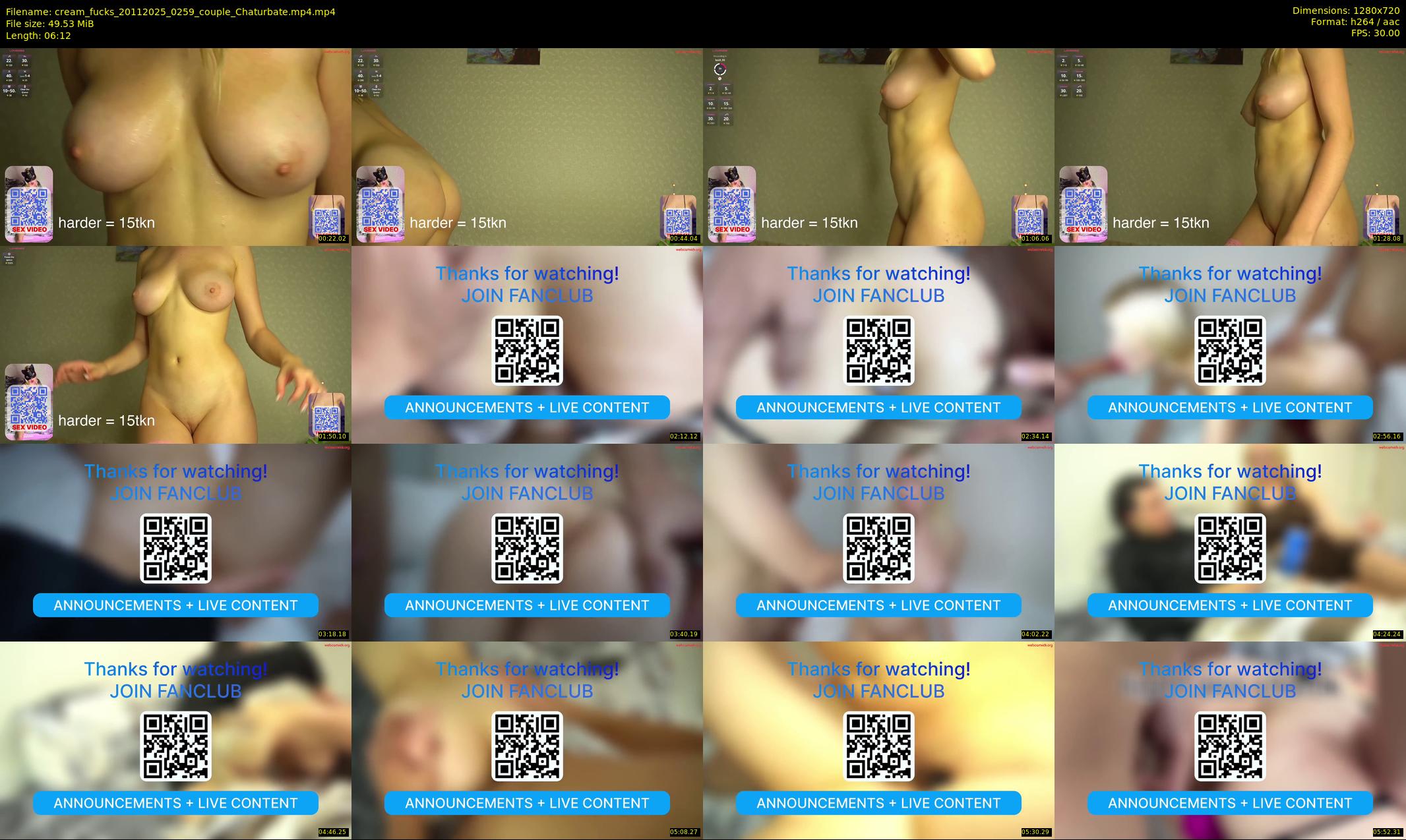 cream_fucks — 7 minute Chaturbate couple cam show recording, 720p, Nov 20, 2025