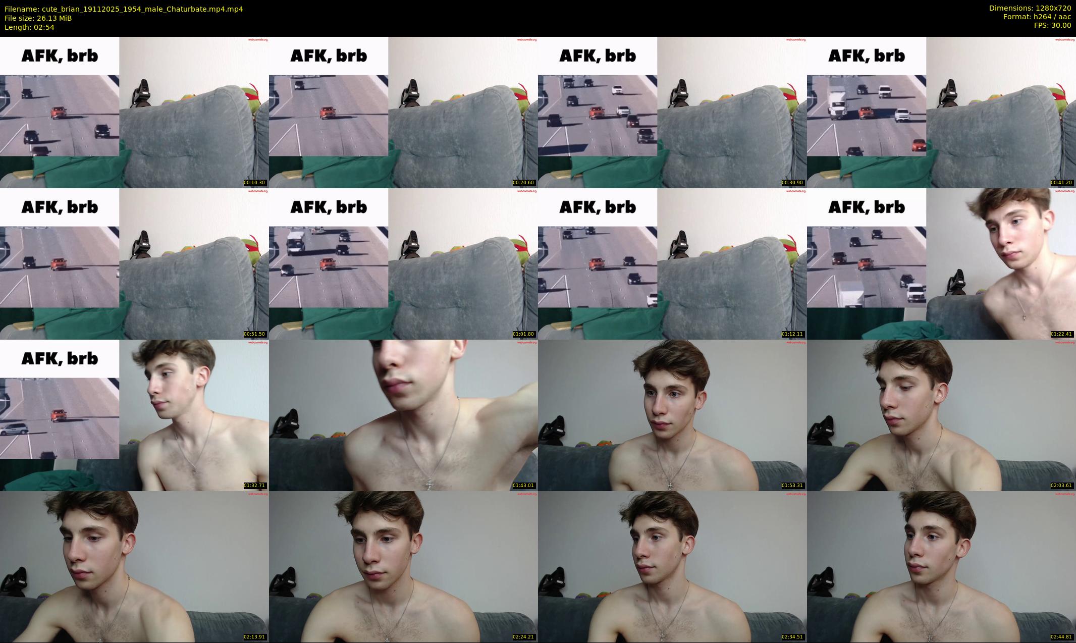 cute_brian — 3 minute Chaturbate male cam show recording, 720p, Nov 19, 2025