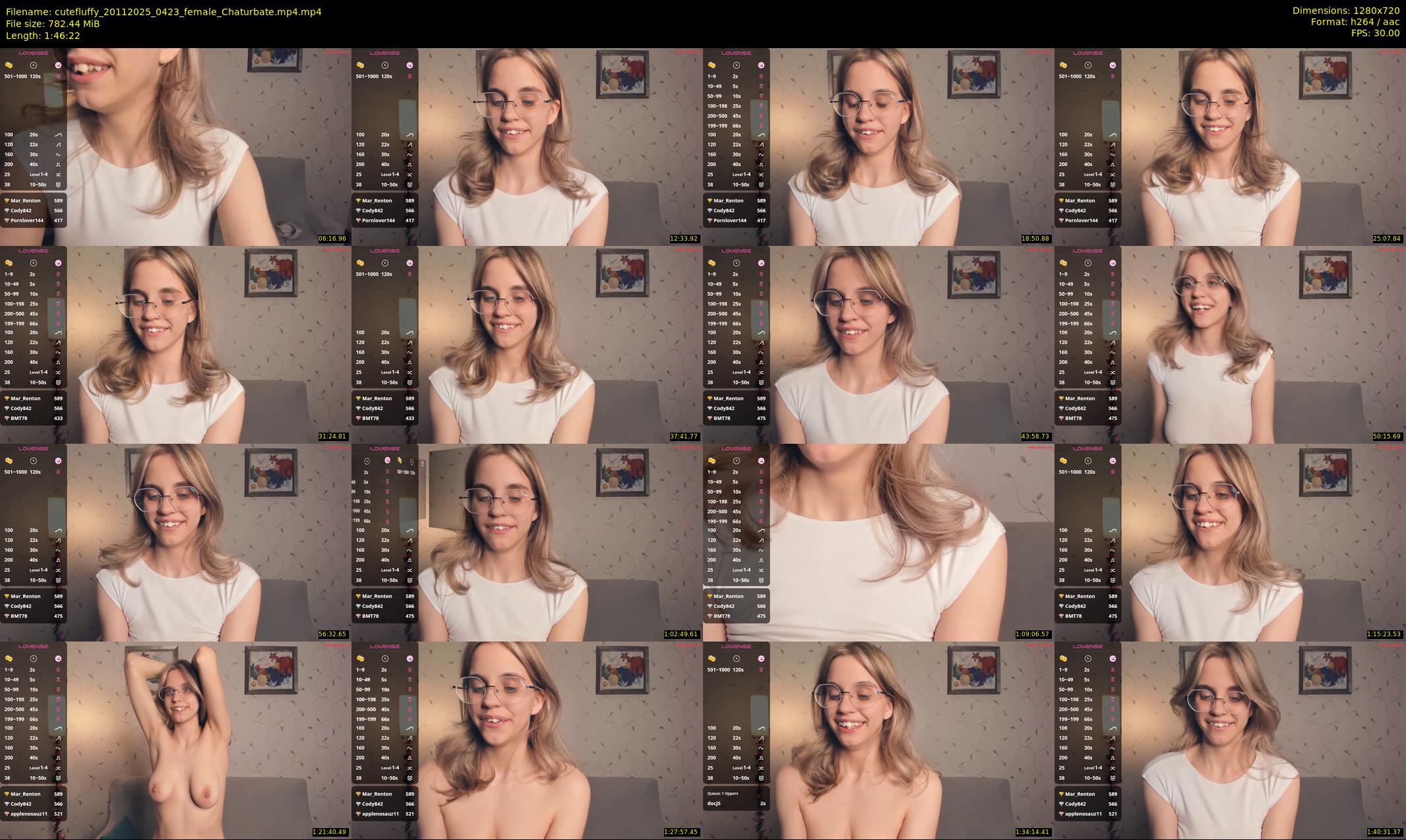 cutefluffy — 107 minute Chaturbate female cam show recording, 720p, Nov 20, 2025