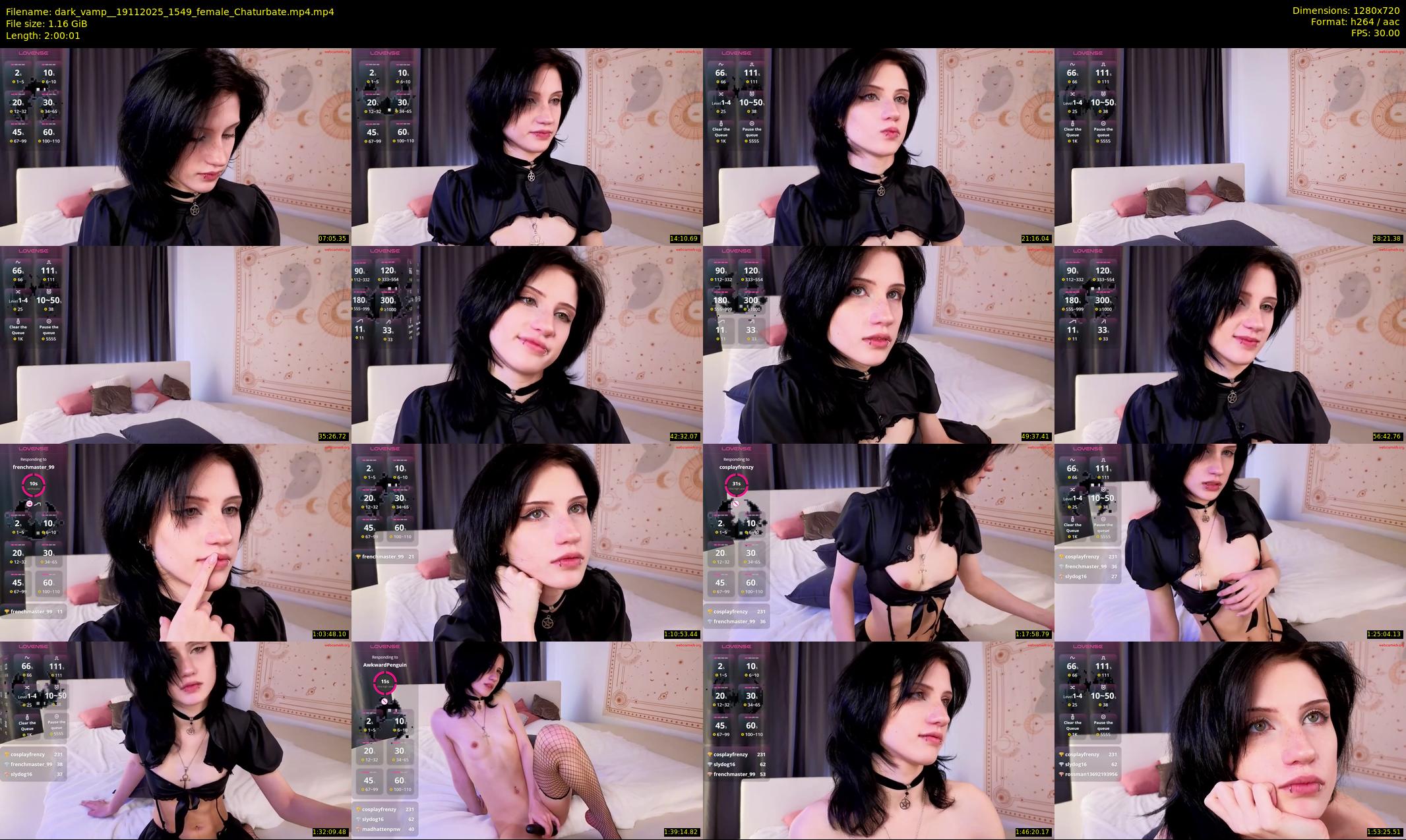 dark_vamp_ — 121 minute Chaturbate female cam show recording, 720p, Nov 19, 2025
