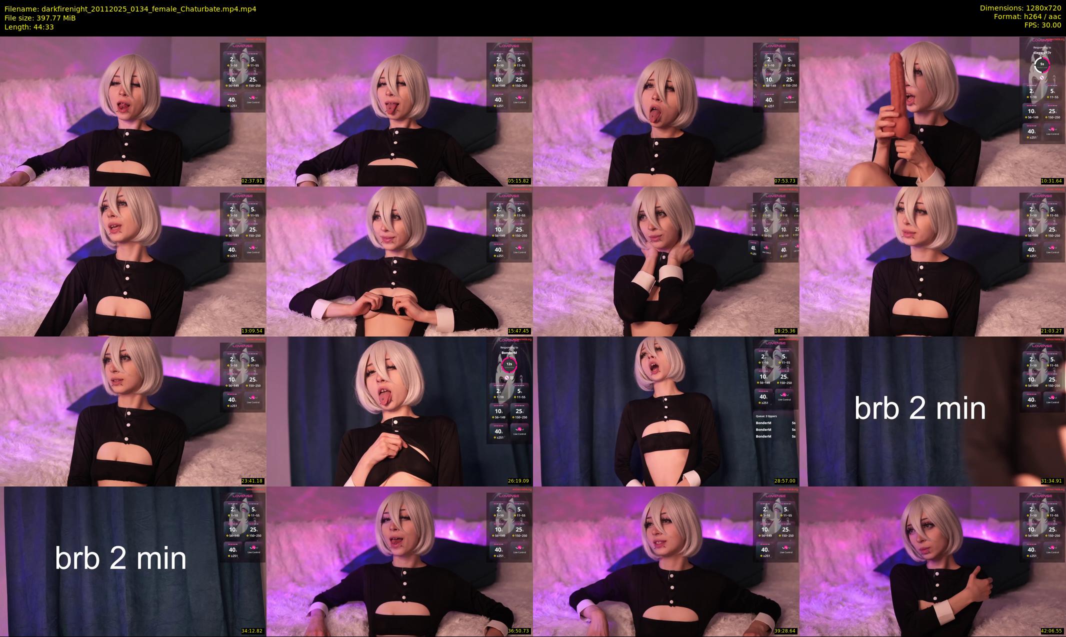 darkfirenight — 45 minute Chaturbate couple cam show recording, 720p, Nov 20, 2025