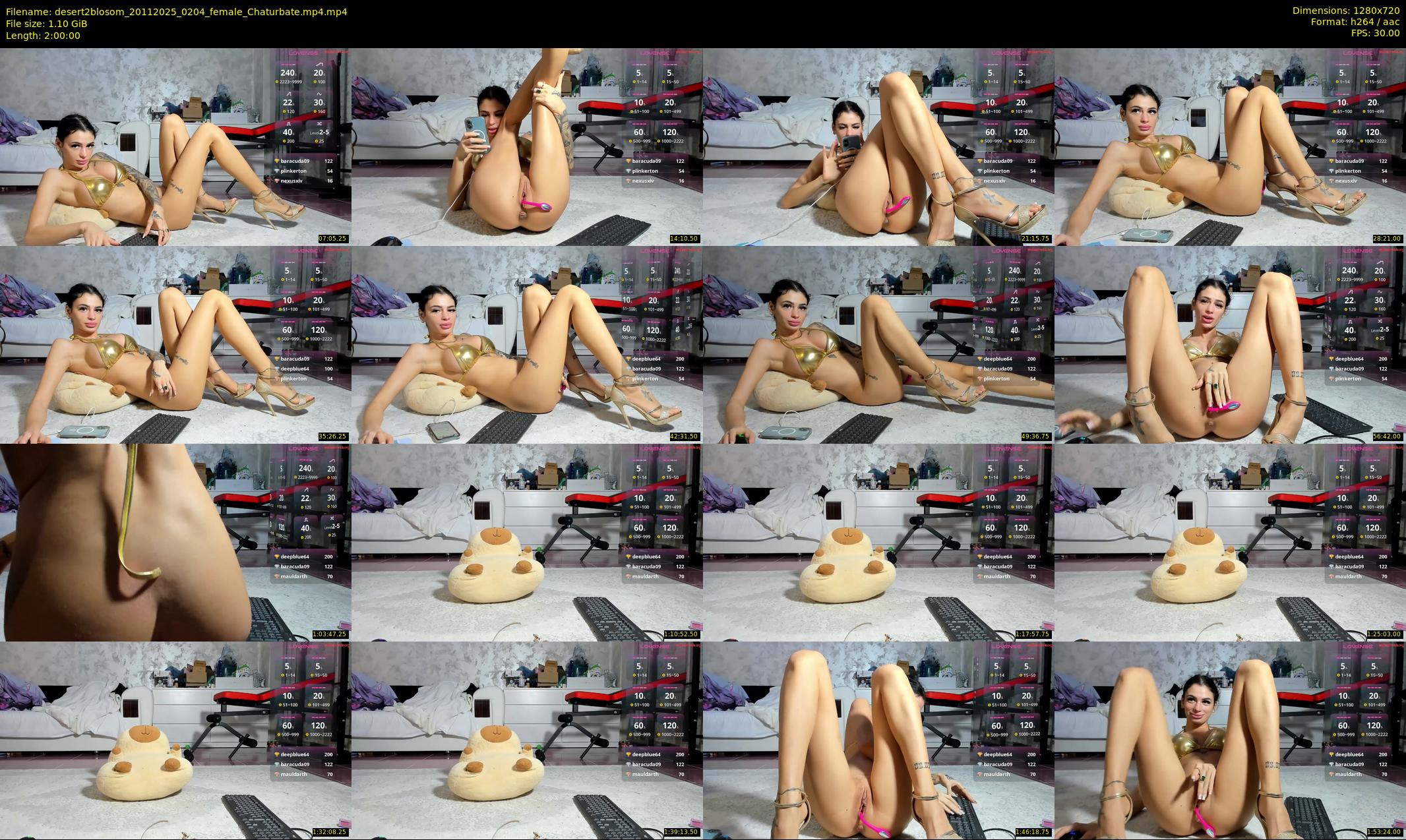 desert2blosom — 120 minute Chaturbate female cam show recording, 720p, Nov 20, 2025