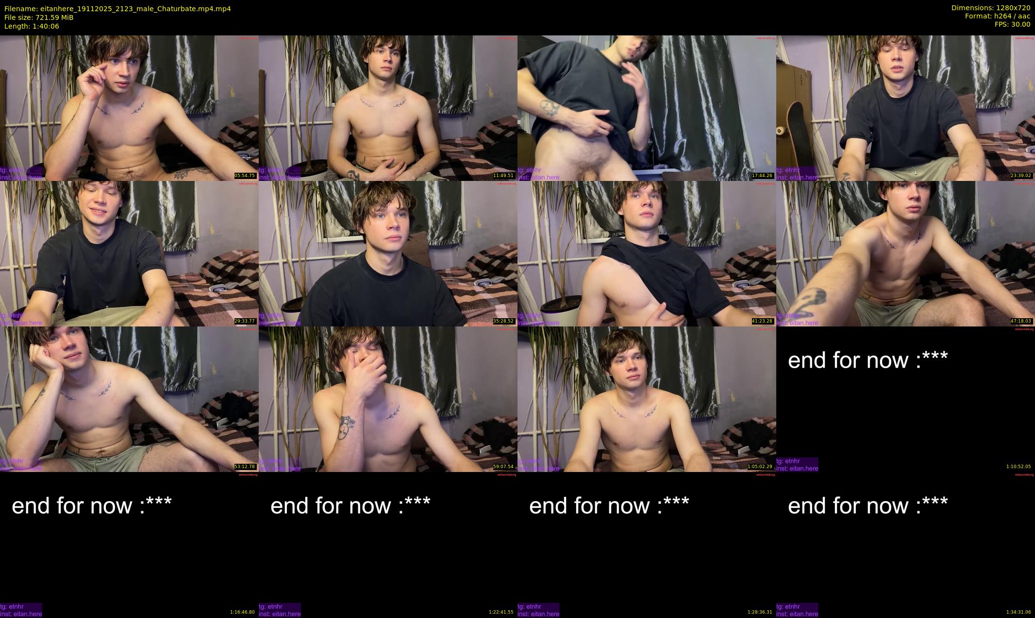 eitanhere — 101 minute Chaturbate male cam show recording, 720p, Nov 19, 2025