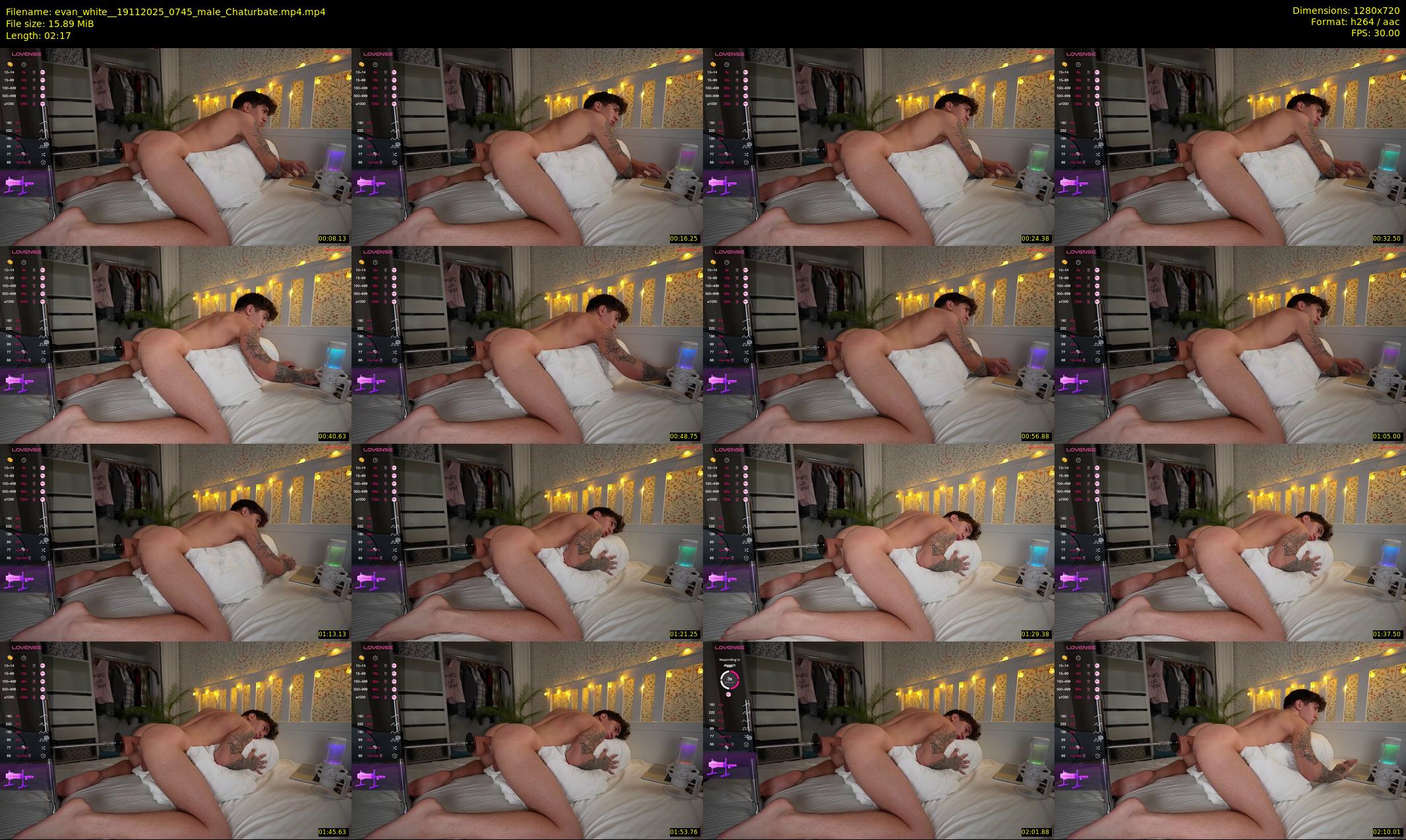 evan_white_ — 3 minute Chaturbate male cam show recording, 720p, Nov 19, 2025