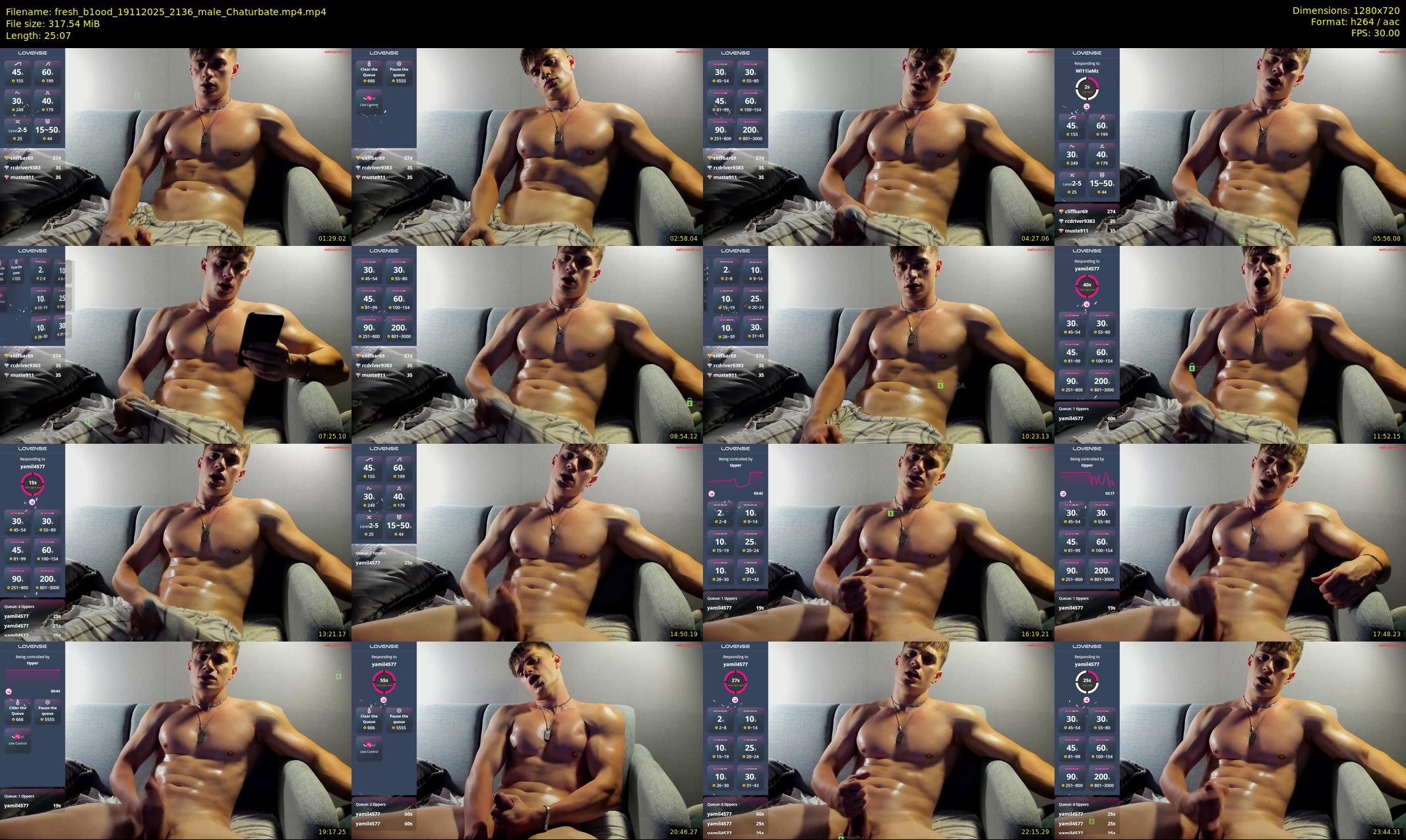 fresh_b1ood — 26 minute Chaturbate male cam show recording, 720p, Nov 19, 2025
