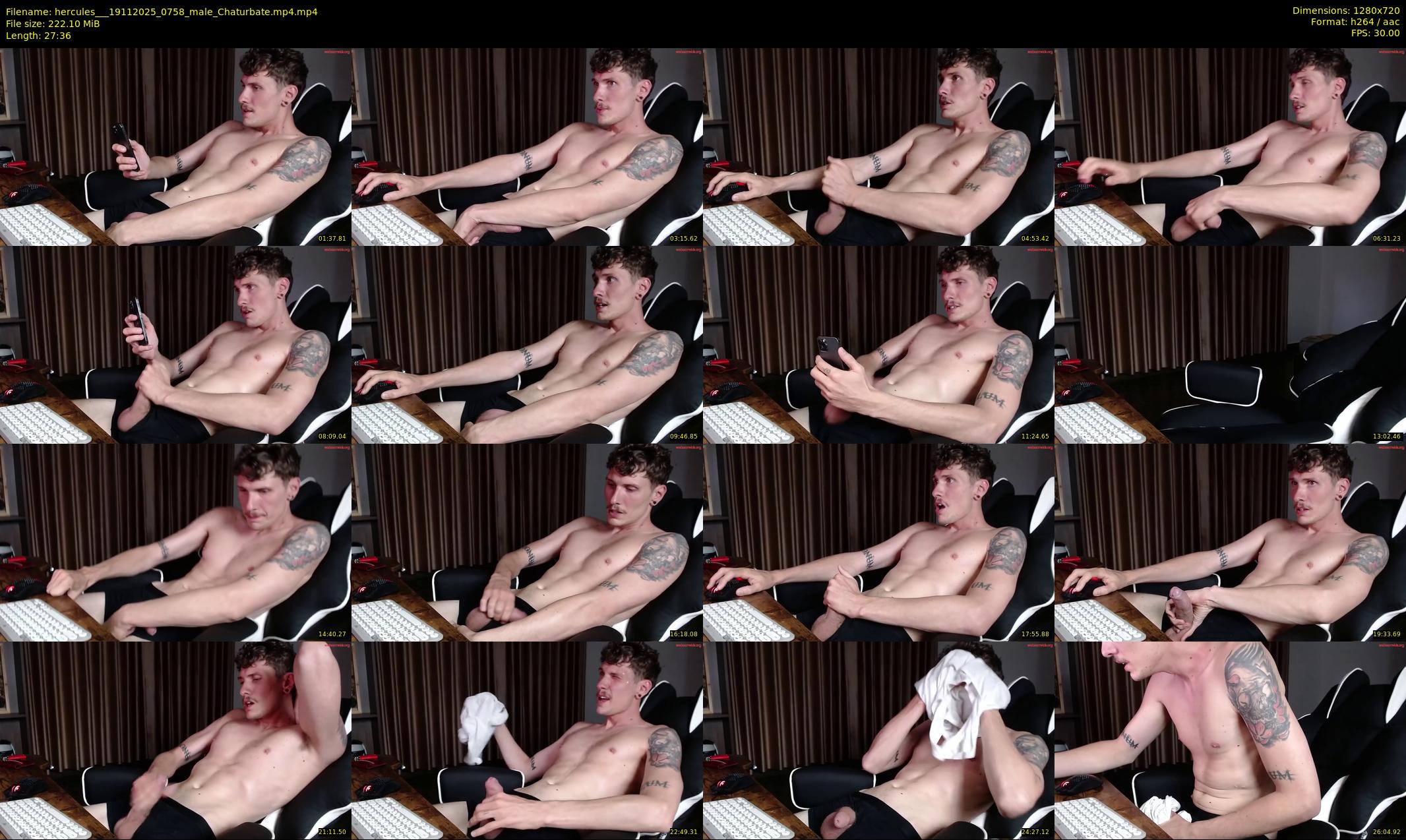 hercules__ — 28 minute Chaturbate male cam show recording, 720p, Nov 19, 2025