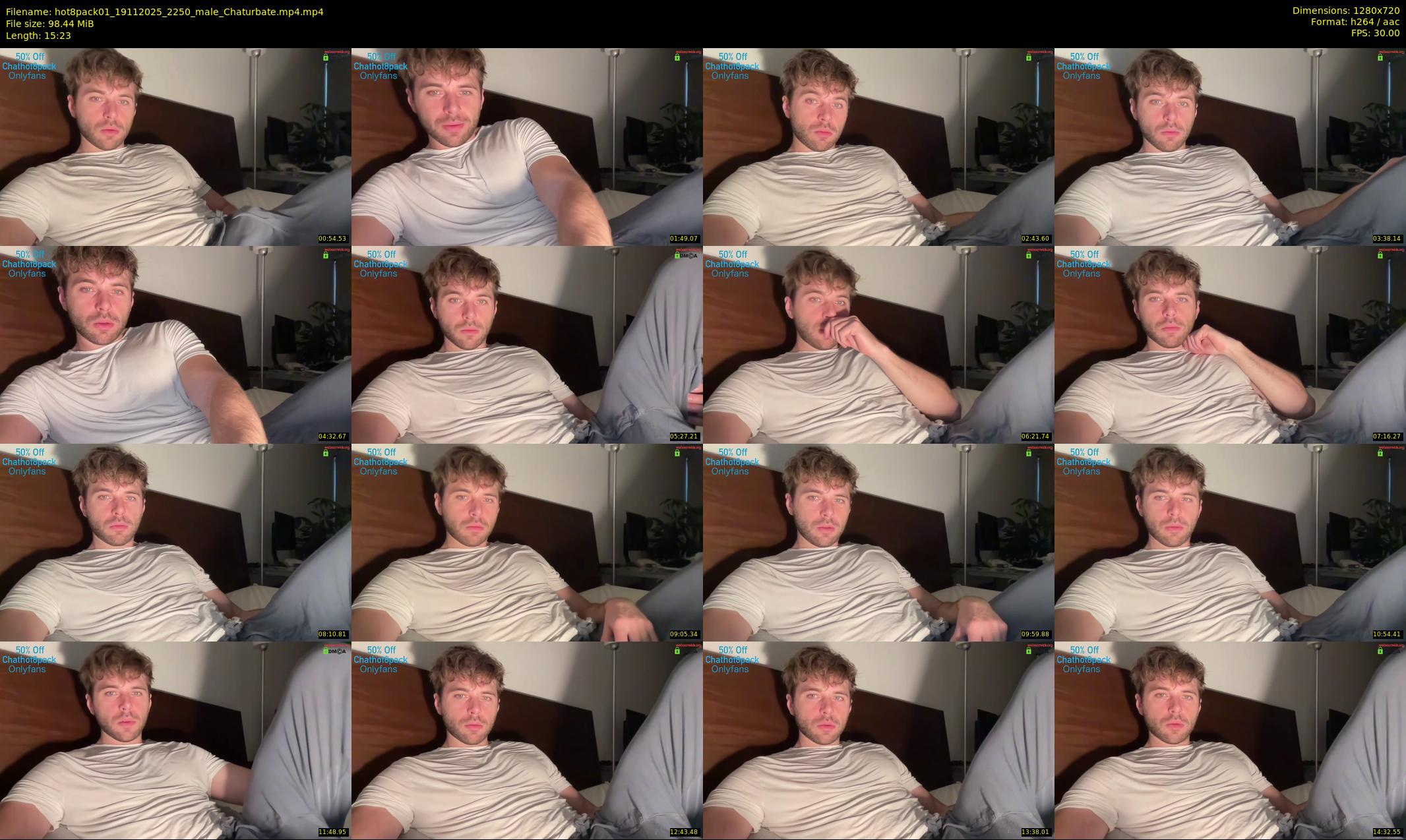 hot8pack01 — 16 minute Chaturbate male cam show recording, 720p, Nov 19, 2025