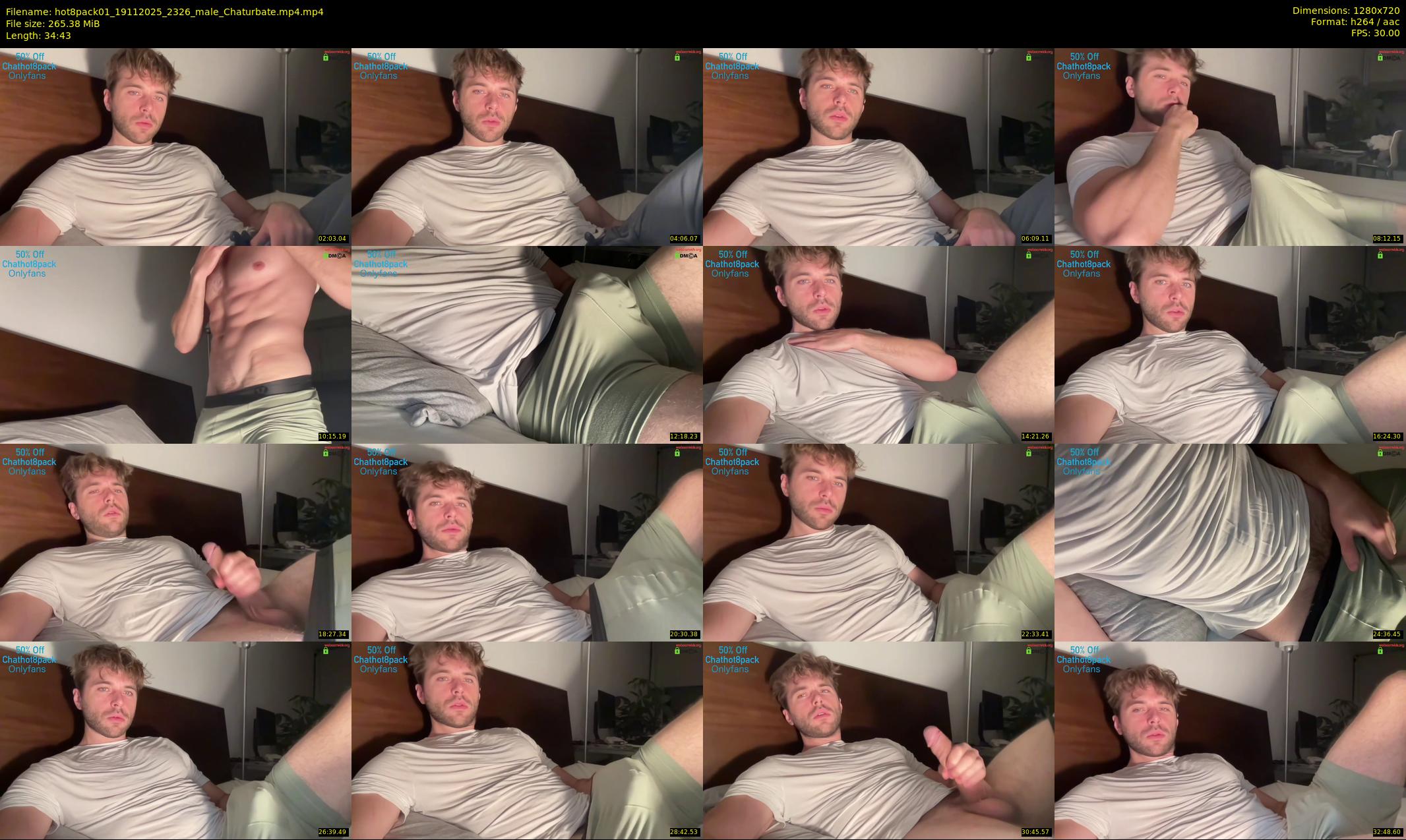 hot8pack01 — 35 minute Chaturbate male cam show recording, 720p, Nov 19, 2025