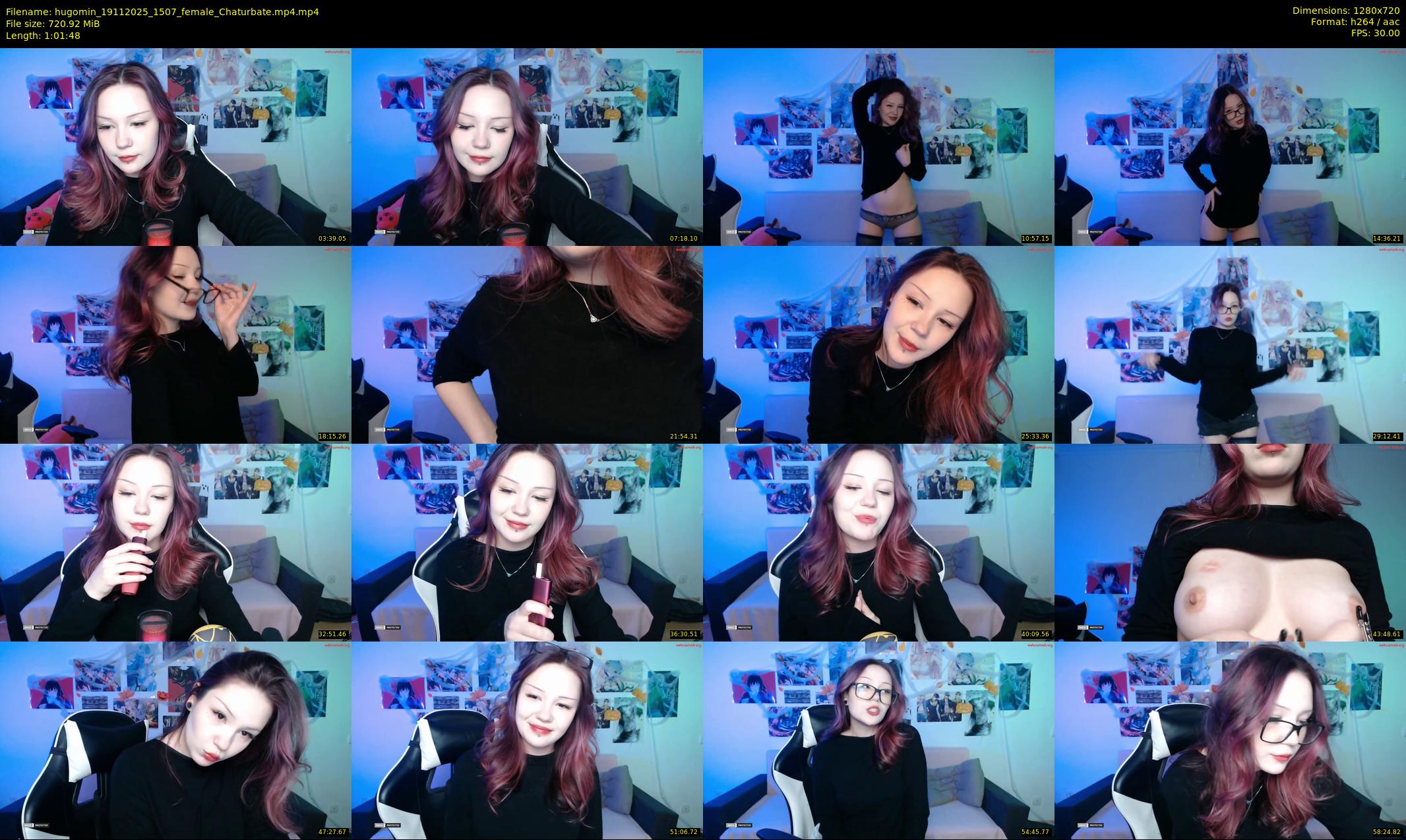 hugomin — 62 minute Chaturbate female cam show recording, 720p, Nov 19, 2025
