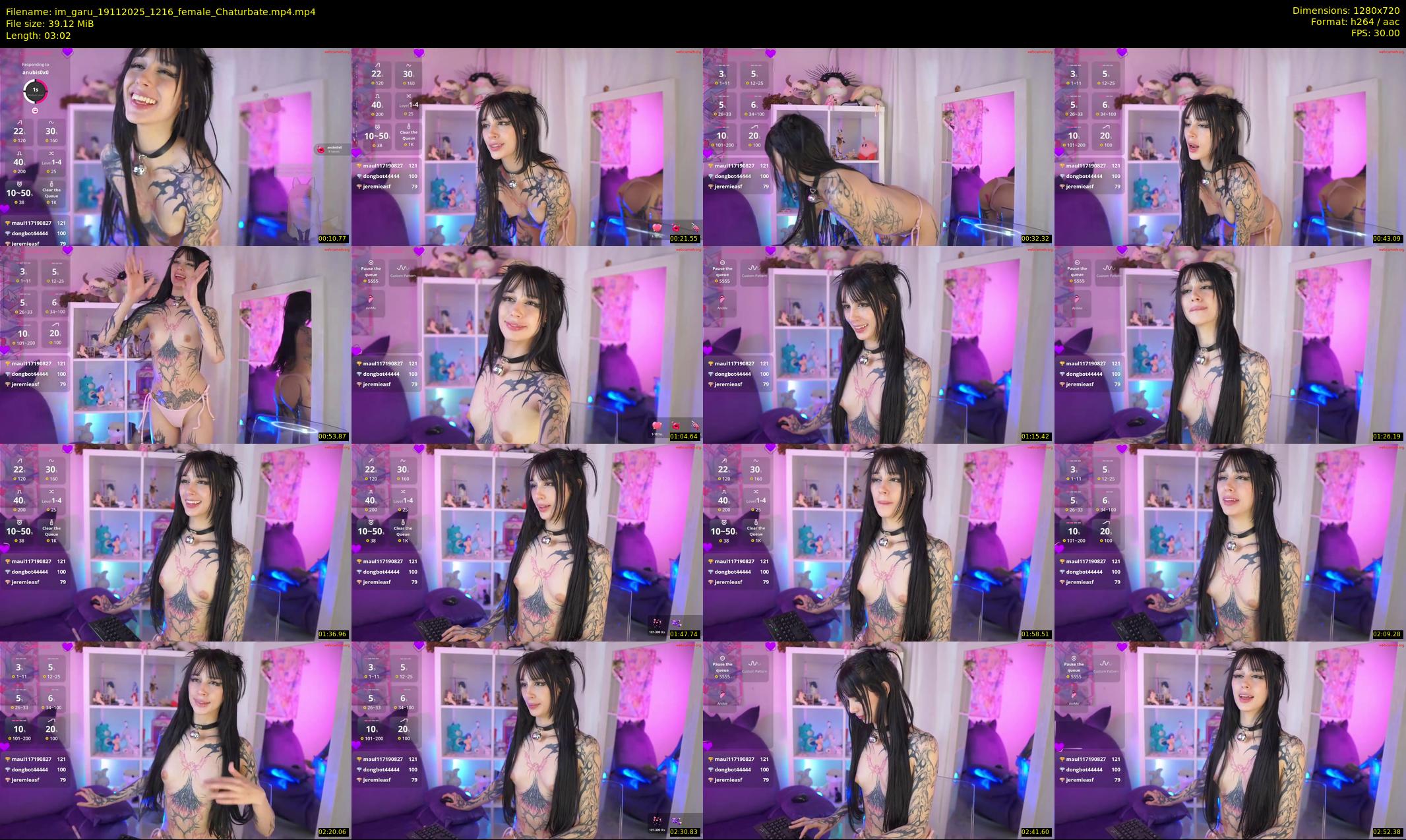 im_garu — 4 minute Chaturbate female cam show recording, 720p, Nov 19, 2025