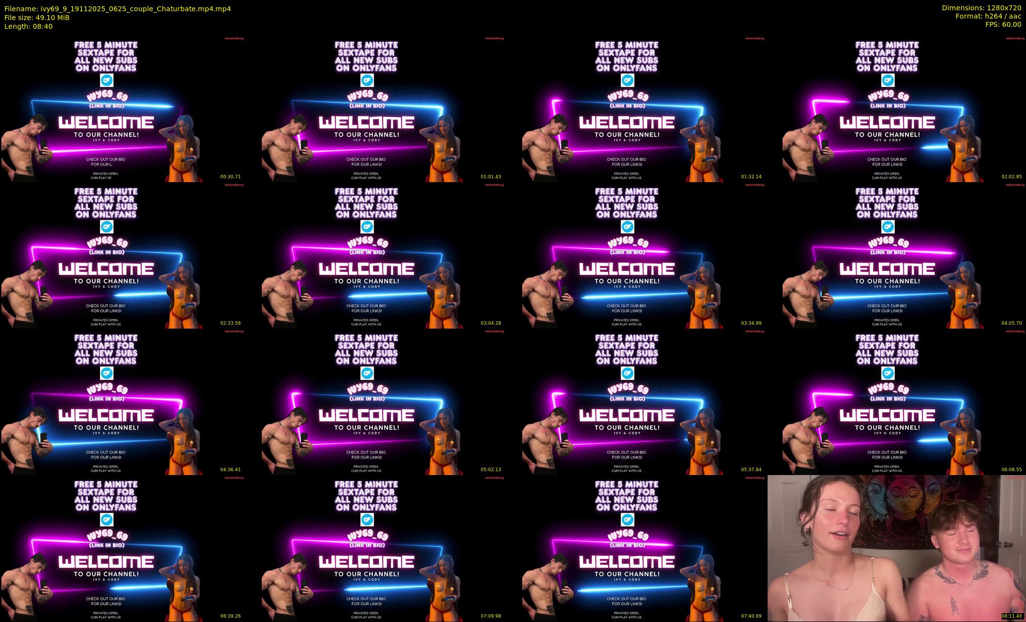 ivy69_9 — 9 minute Chaturbate couple cam show recording, 720p, Nov 19, 2025