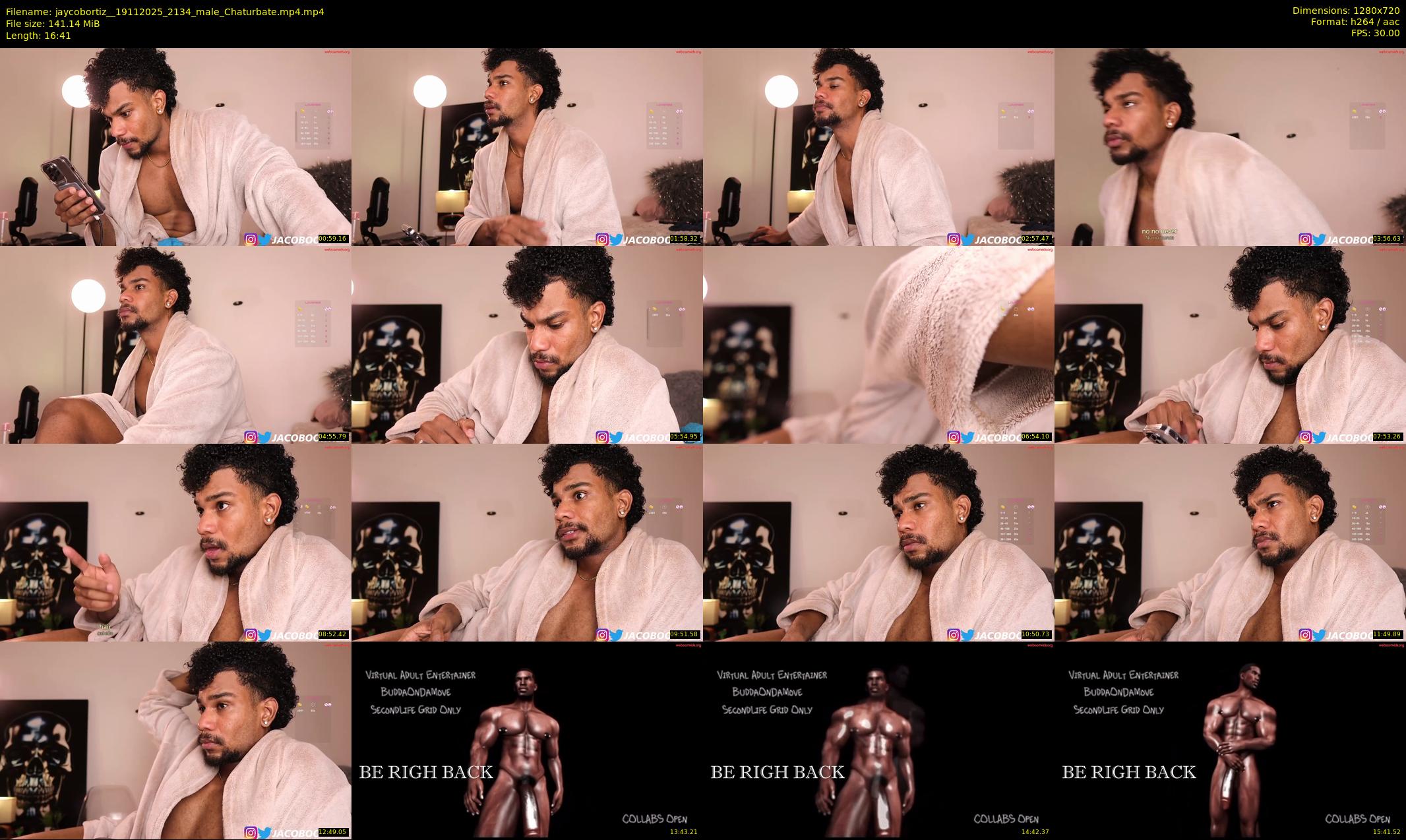 jaycobortiz_ — 17 minute Chaturbate male cam show recording, 720p, Nov 19, 2025