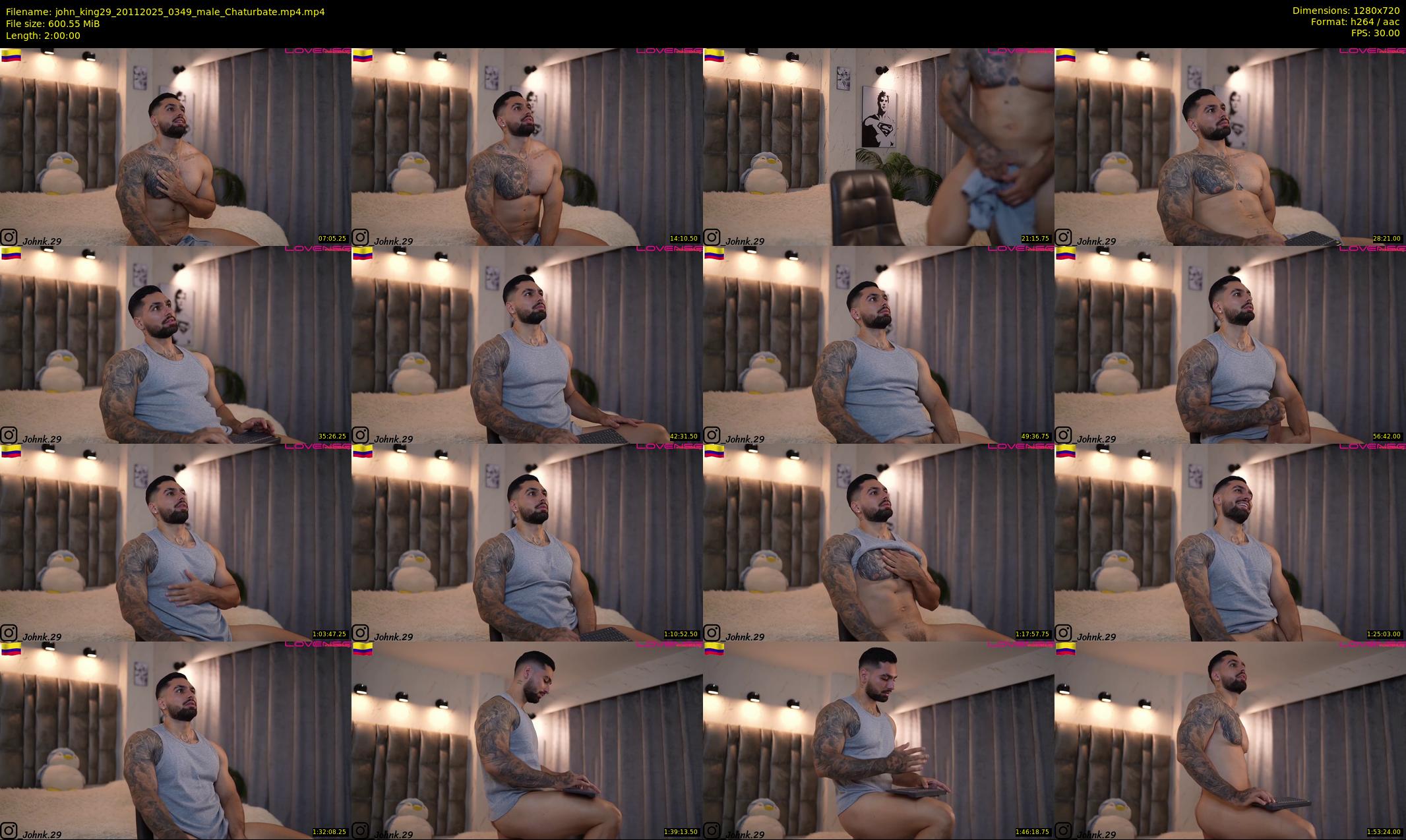 john_king29 — 120 minute Chaturbate male cam show recording, 720p, Nov 20, 2025