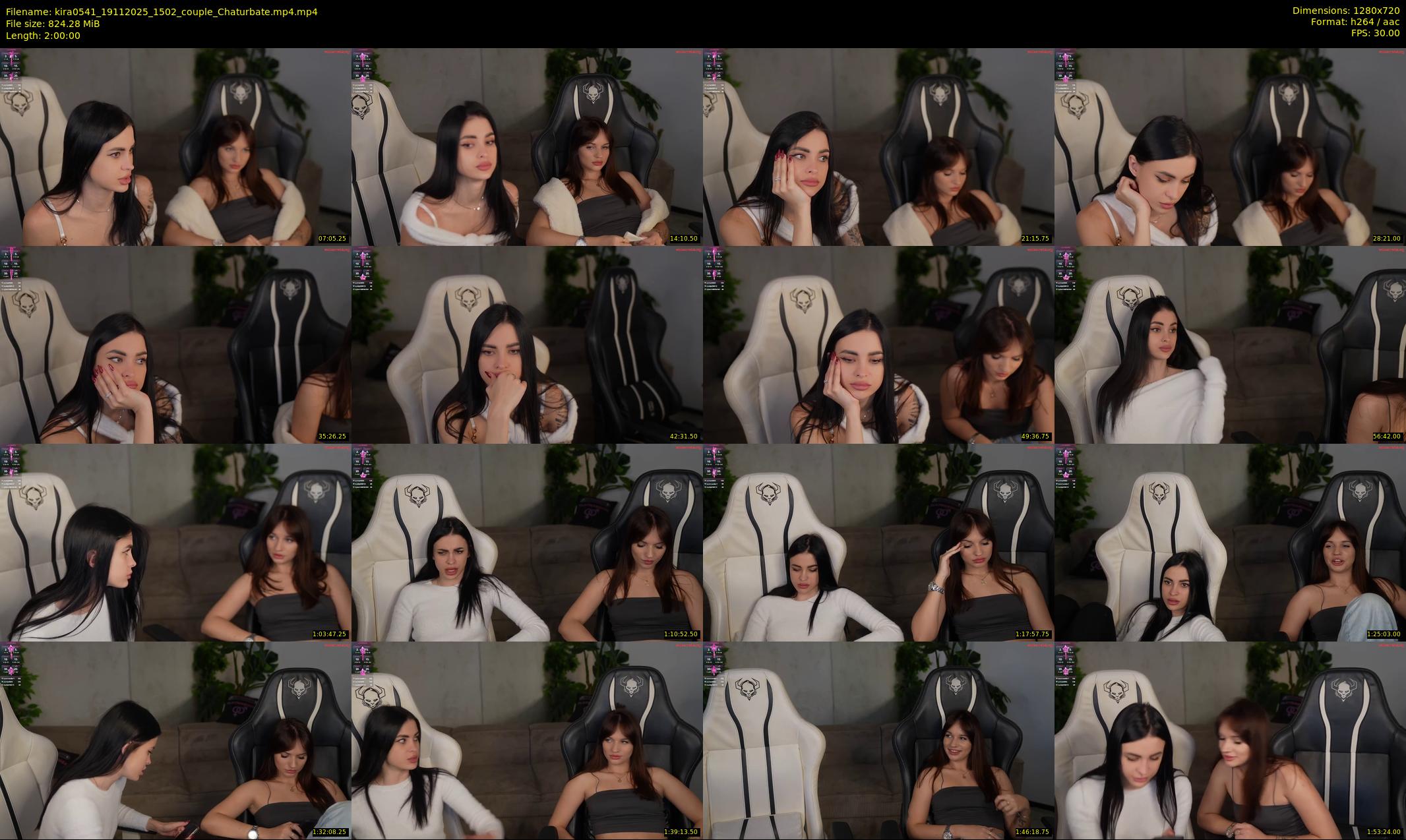 kira0541 — 120 minute Chaturbate couple cam show recording, 720p, Nov 19, 2025