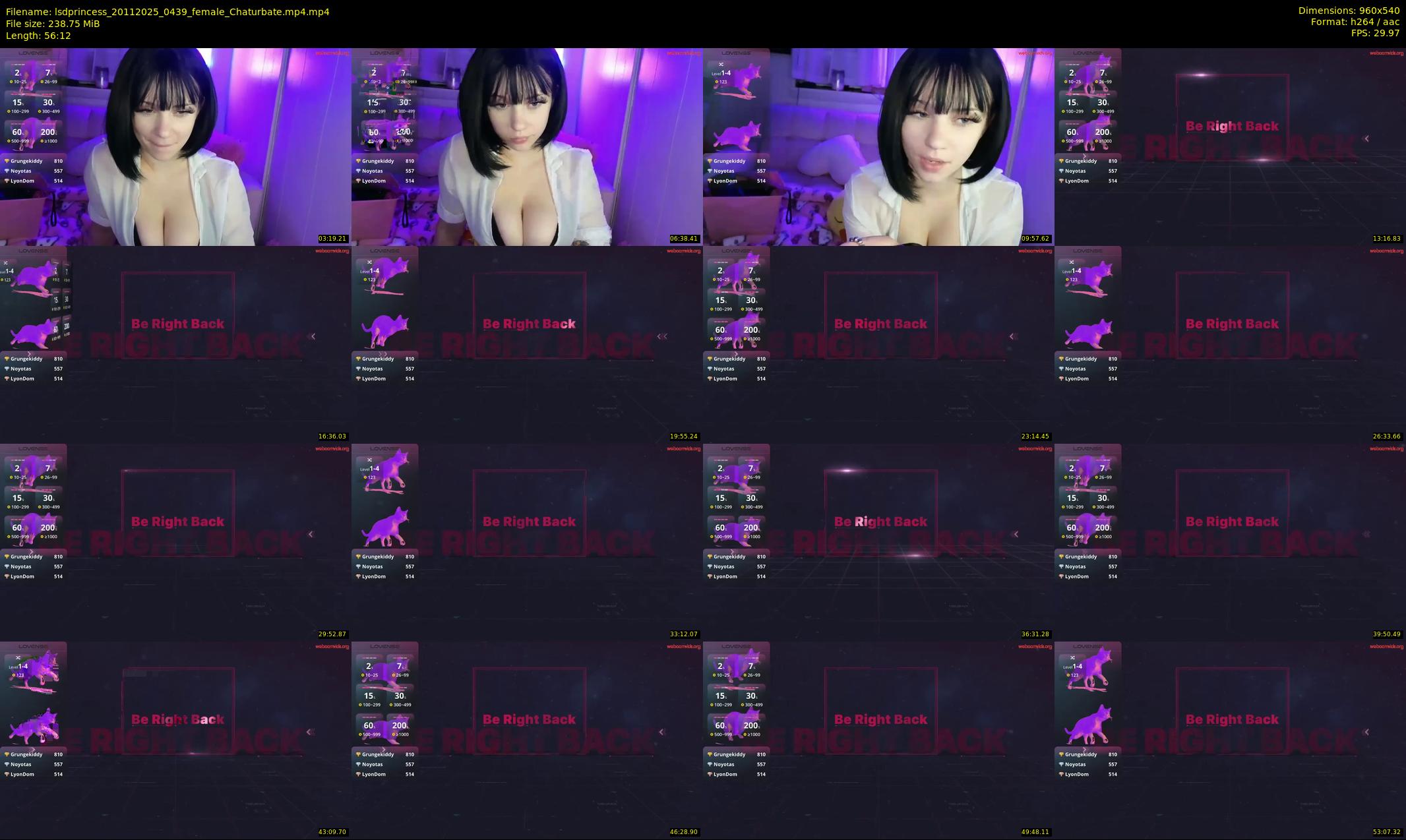 lsdprincess — 57 minute Chaturbate female cam show recording, 480p, Nov 20, 2025