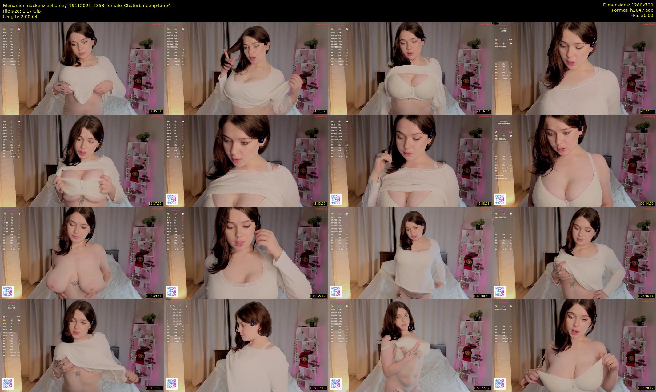 mackenzieohanley — 121 minute Chaturbate female cam show recording, 720p, Nov 19, 2025