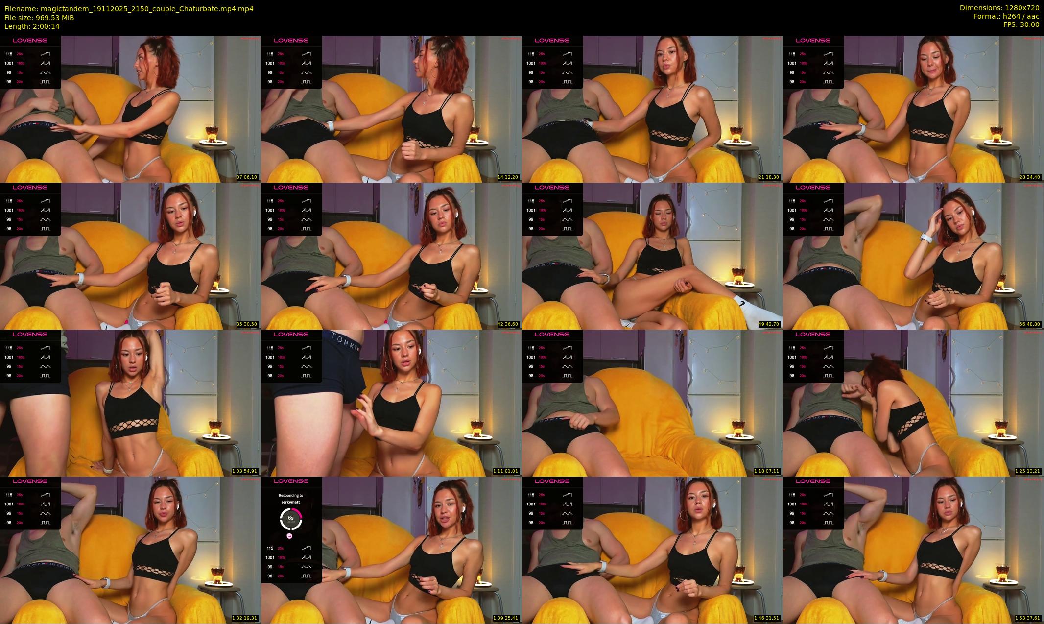 magictandem — 121 minute Chaturbate couple cam show recording, 720p, Nov 19, 2025