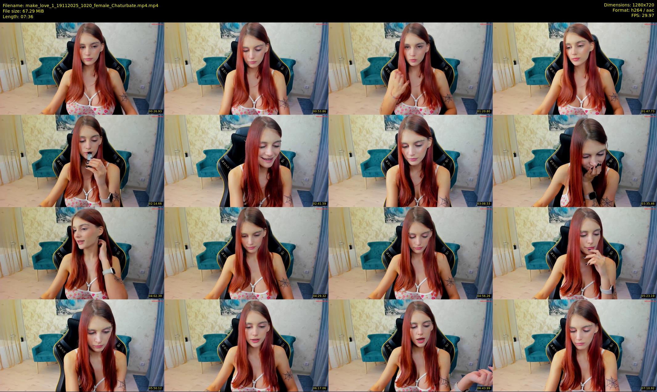 make_love_1 — 8 minute Chaturbate female cam show recording, 720p, Nov 19, 2025