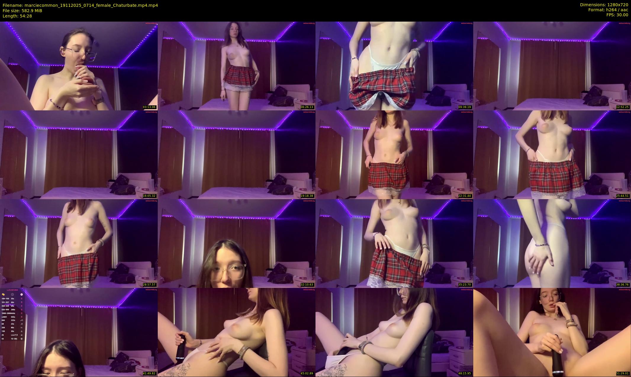 marciecommon — 55 minute Chaturbate female cam show recording, 720p, Nov 19, 2025