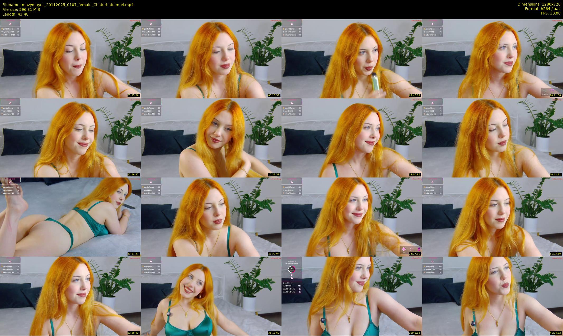 mazymayes — 44 minute Chaturbate female cam show recording, 720p, Nov 20, 2025
