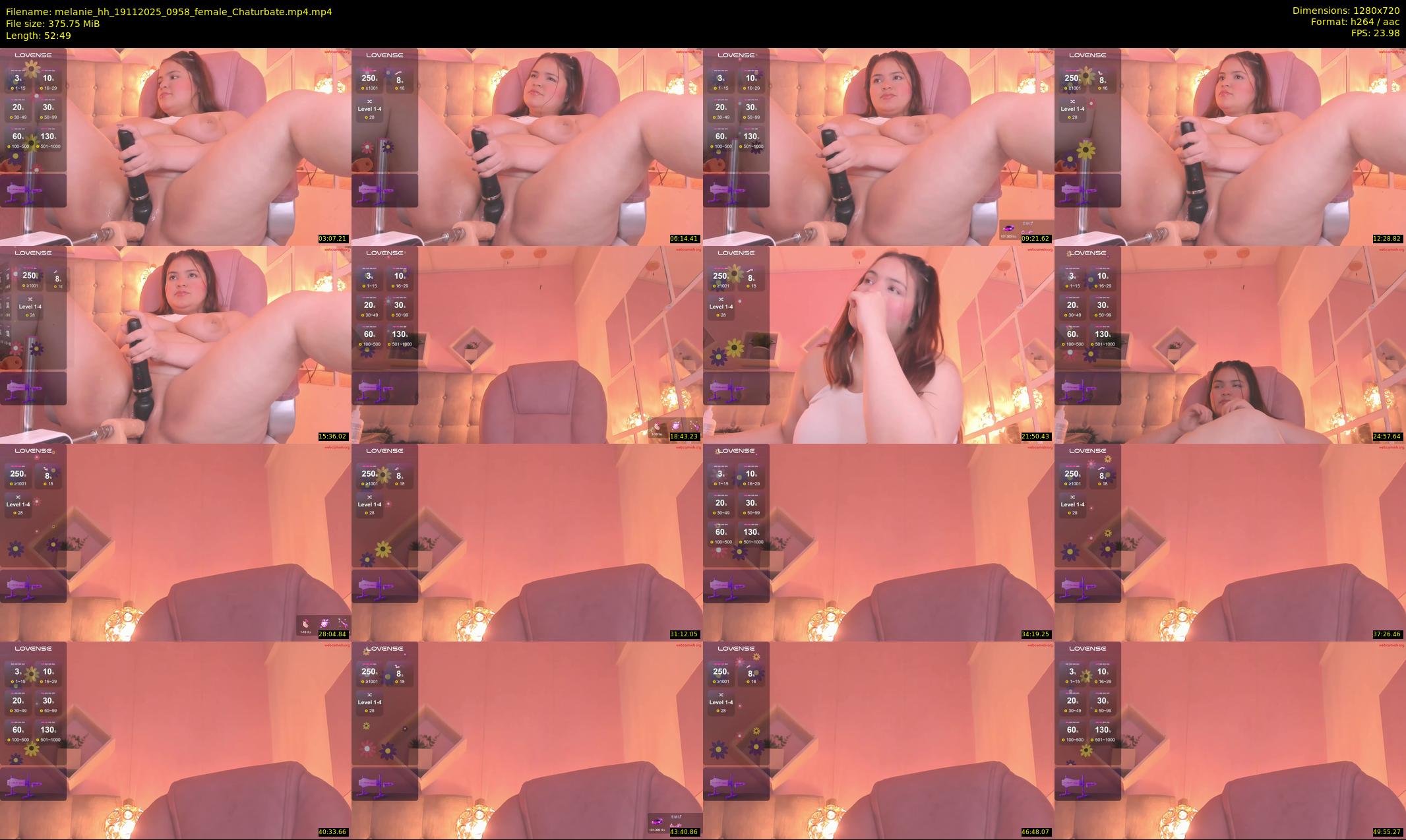 melanie_hh — 53 minute Chaturbate female cam show recording, 720p, Nov 19, 2025