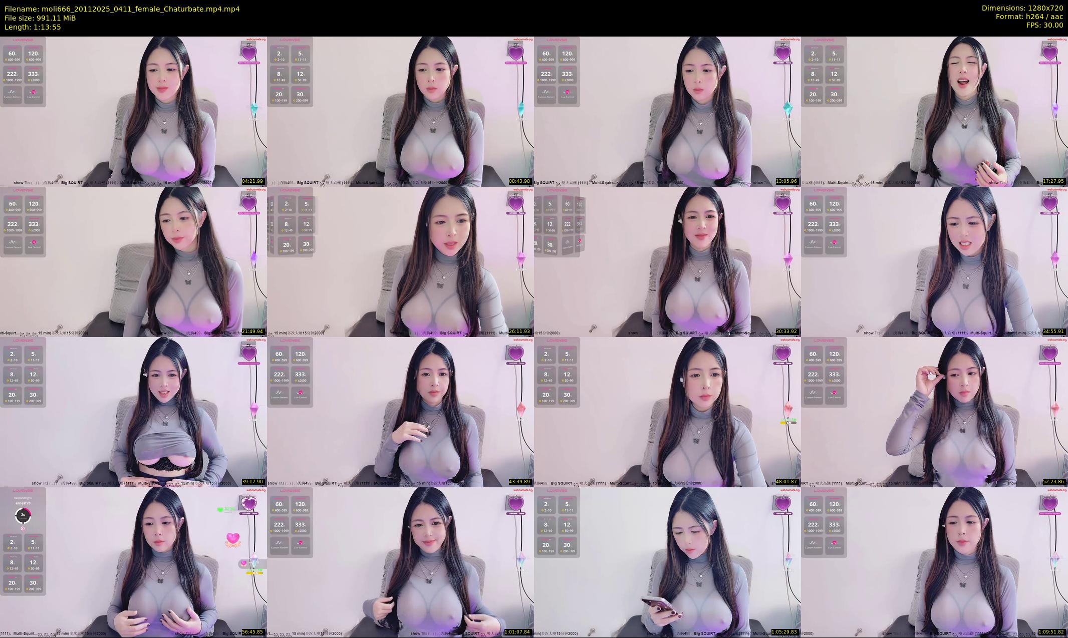 moli666 — 74 minute Chaturbate female cam show recording, 720p, Nov 20, 2025