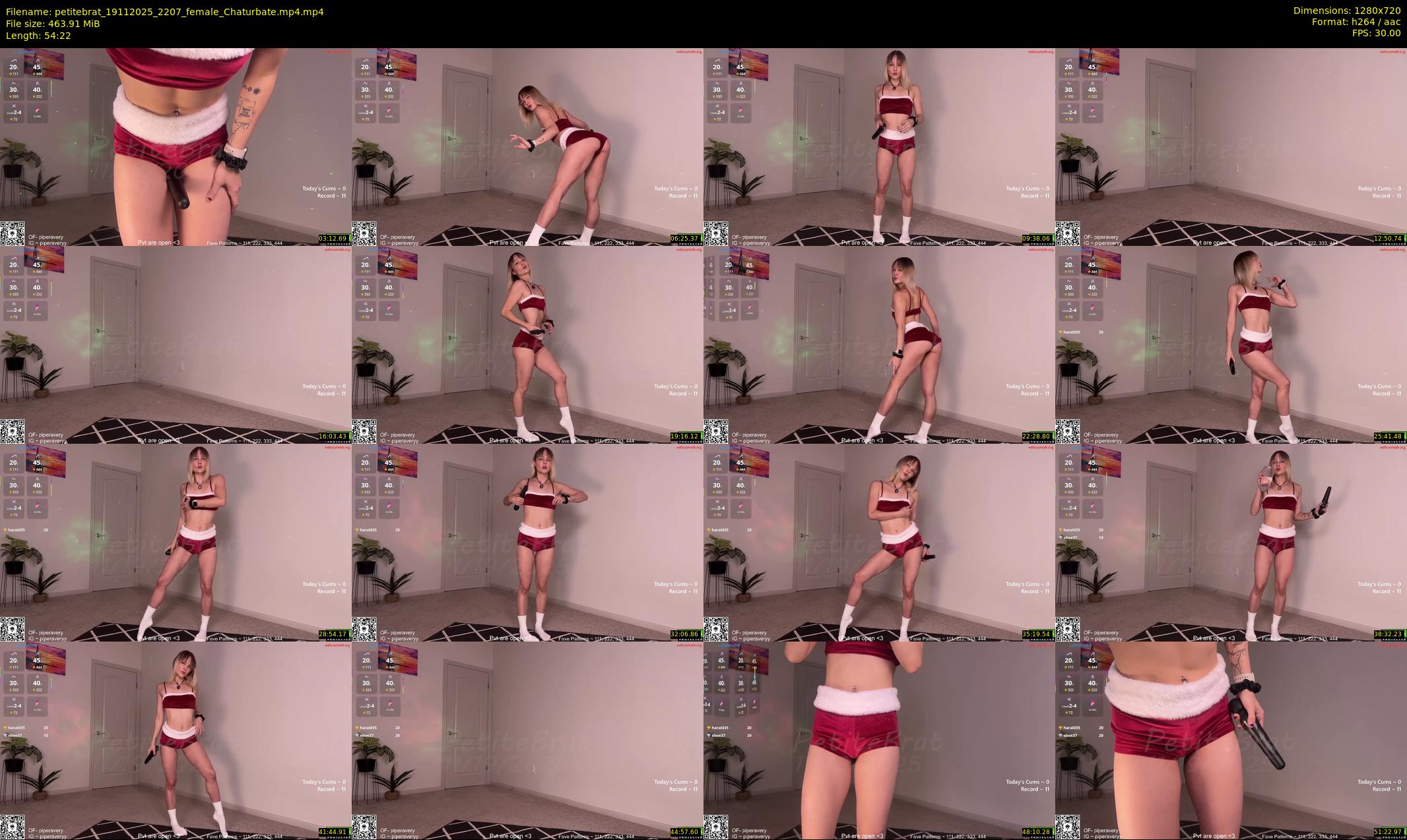 petitebrat — 55 minute Chaturbate female cam show recording, 720p, Nov 19, 2025