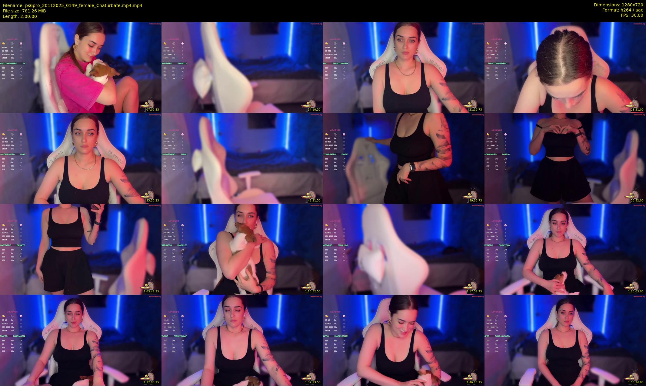 ps6pro — 120 minute Chaturbate female cam show recording, 720p, Nov 20, 2025