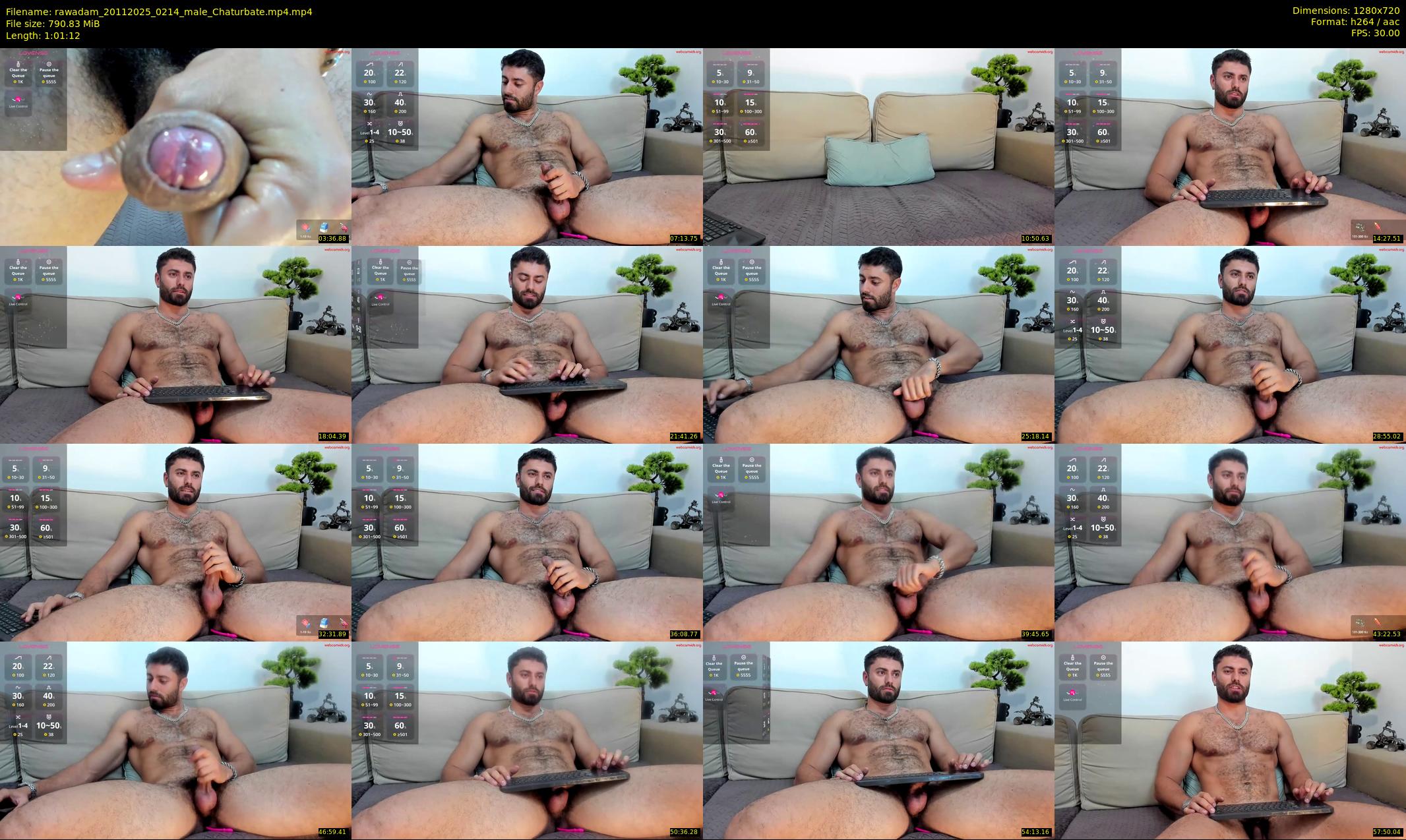 rawadam — 62 minute Chaturbate male cam show recording, 720p, Nov 20, 2025