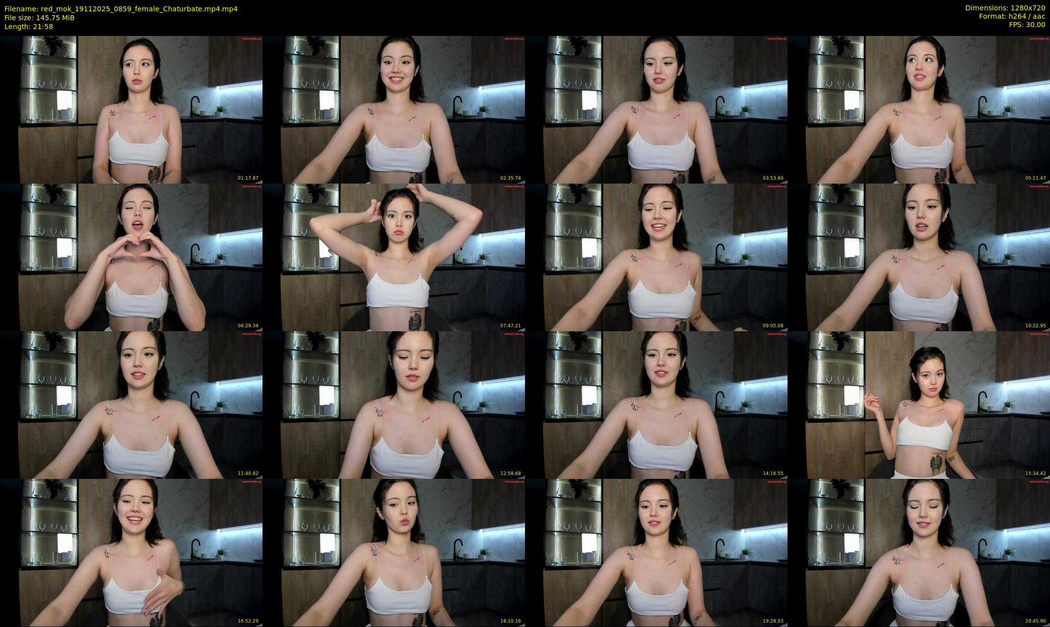red_mok — 22 minute Chaturbate female cam show recording, 720p, Nov 19, 2025