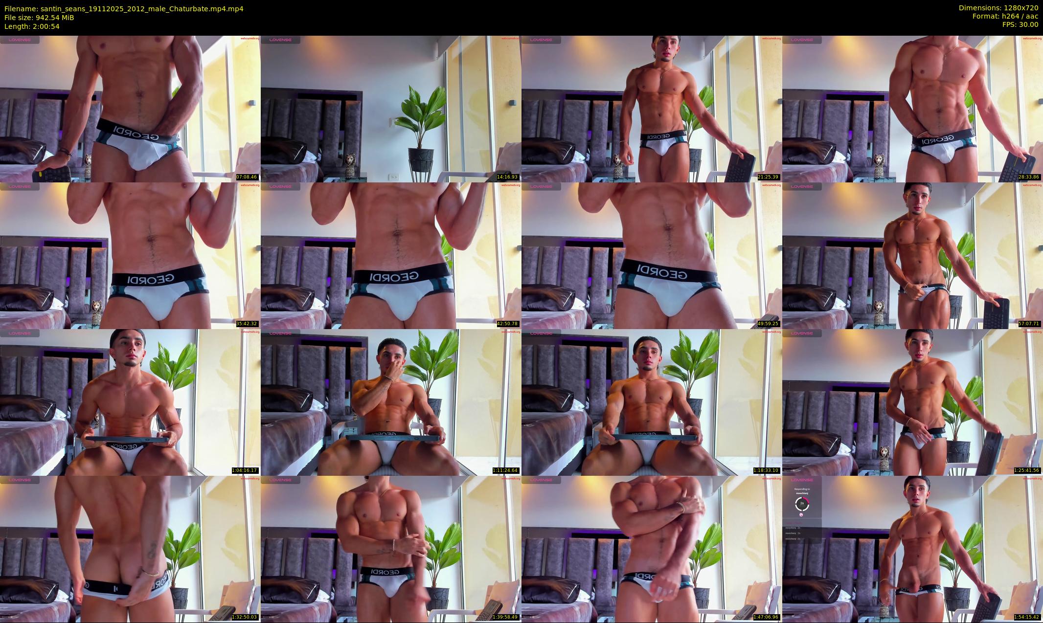 santin_seans — 121 minute Chaturbate male cam show recording, 720p, Nov 19, 2025