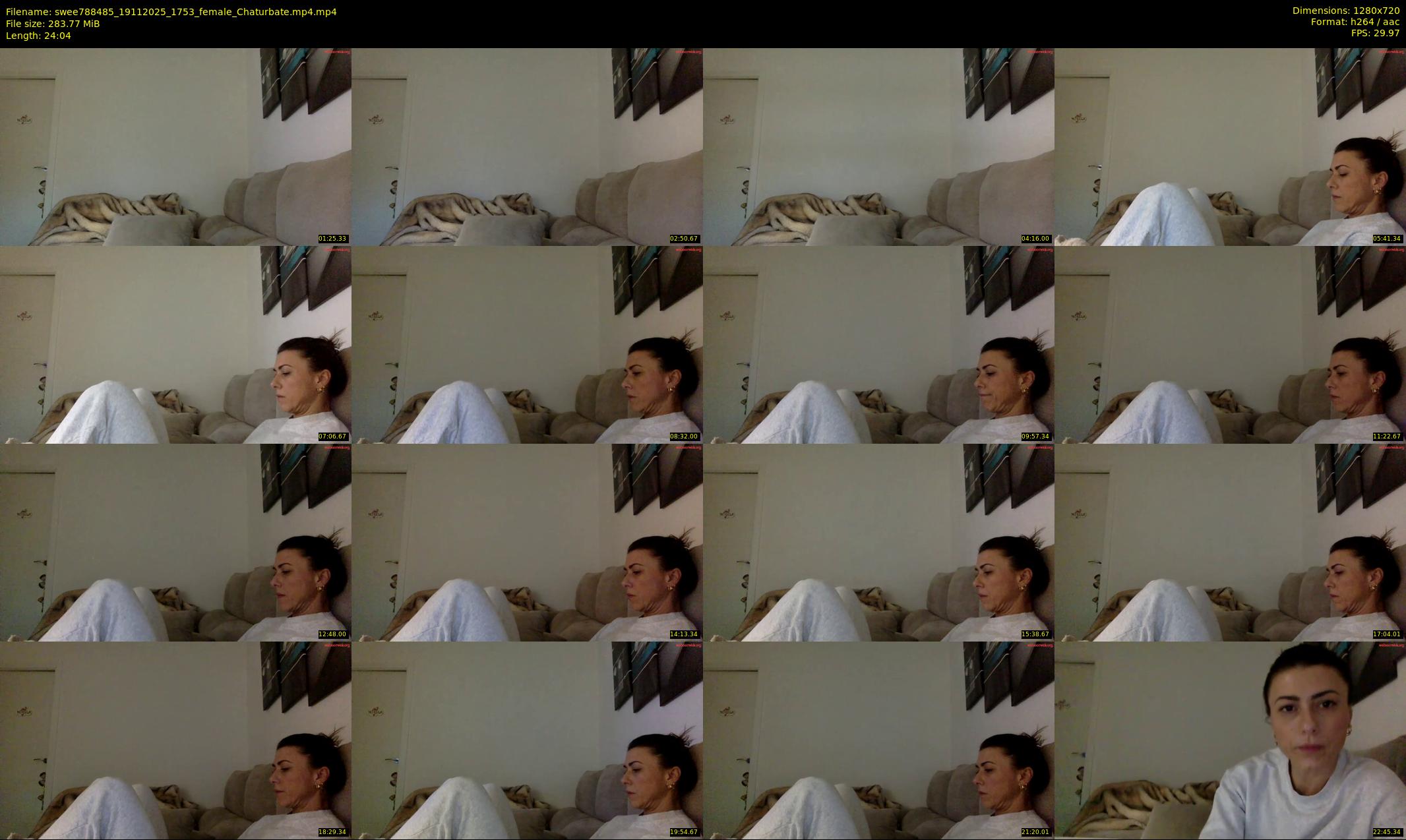 swee788485 — 25 minute Chaturbate female cam show recording, 720p, Nov 19, 2025