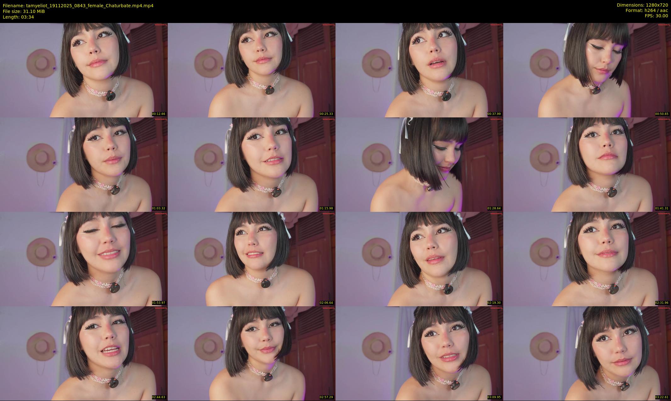 tamyeliot — 4 minute Chaturbate female cam show recording, 720p, Nov 19, 2025
