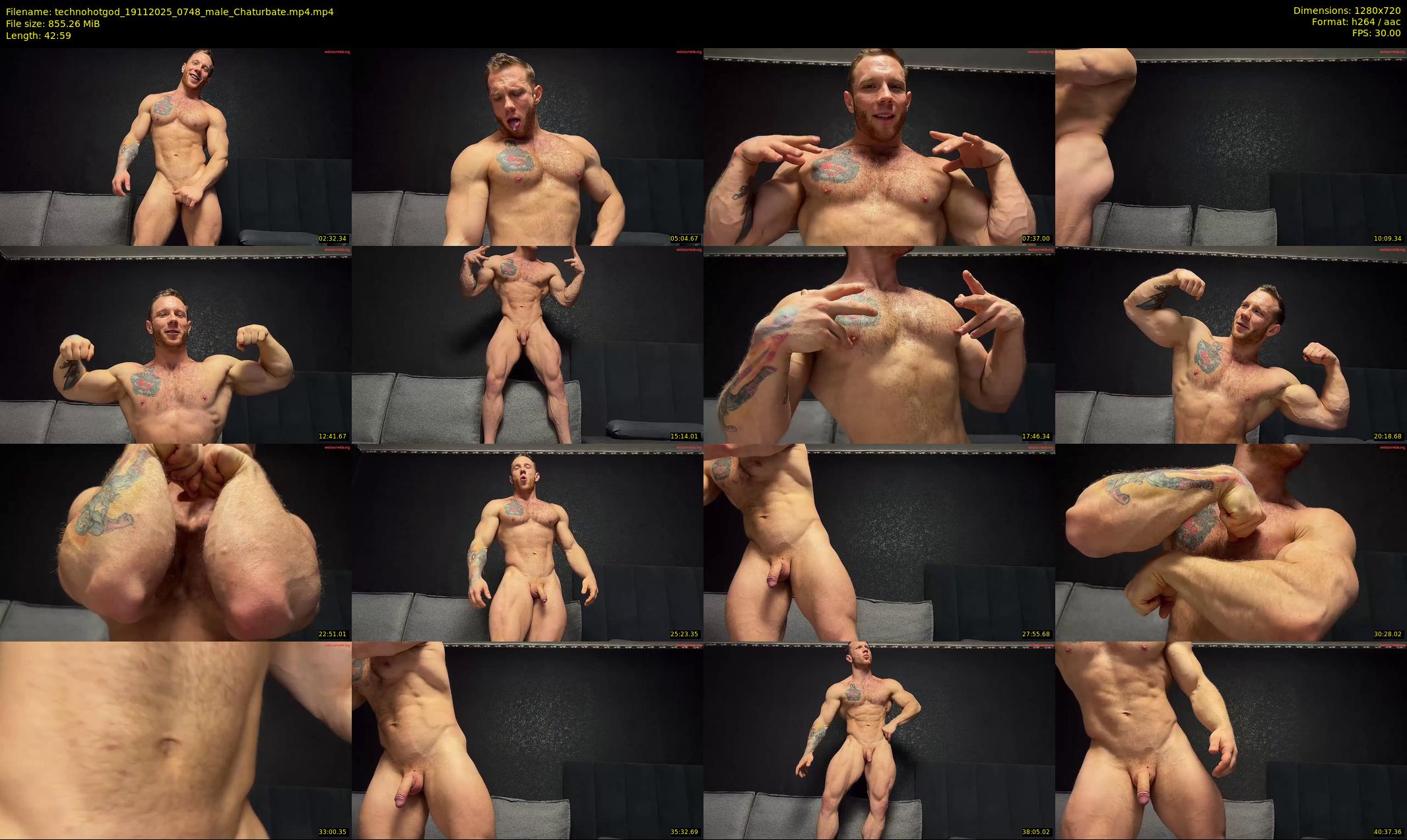 technohotgod — 43 minute Chaturbate male cam show recording, 720p, Nov 19, 2025