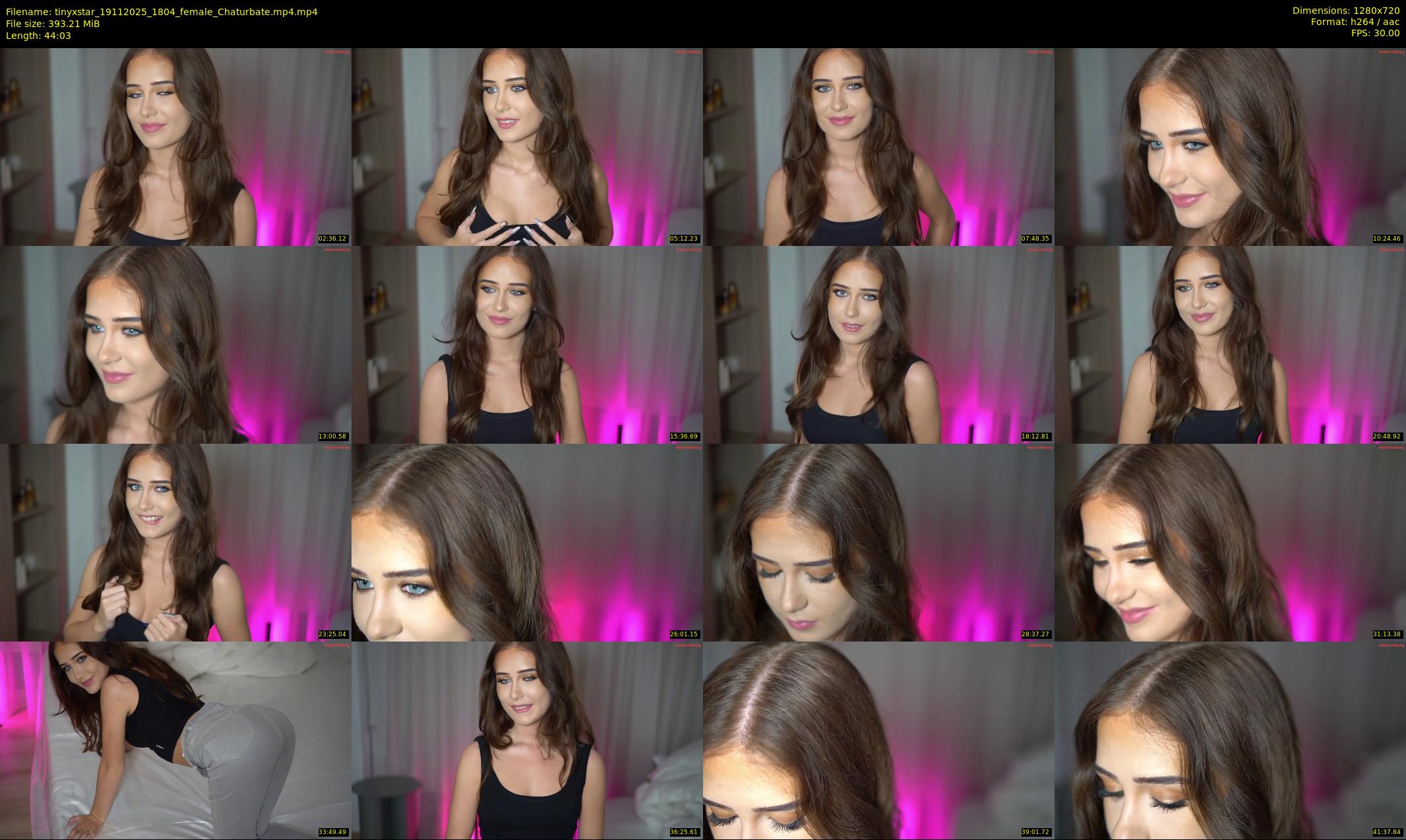 tinyxstar — 45 minute Chaturbate female cam show recording, 720p, Nov 19, 2025