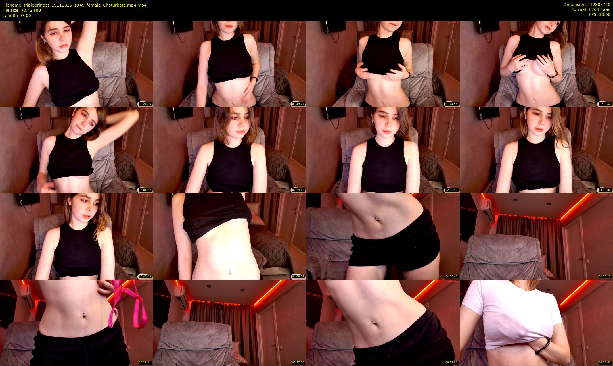 tripleprinces — 7 minute Chaturbate female cam show recording, 720p, Nov 19, 2025