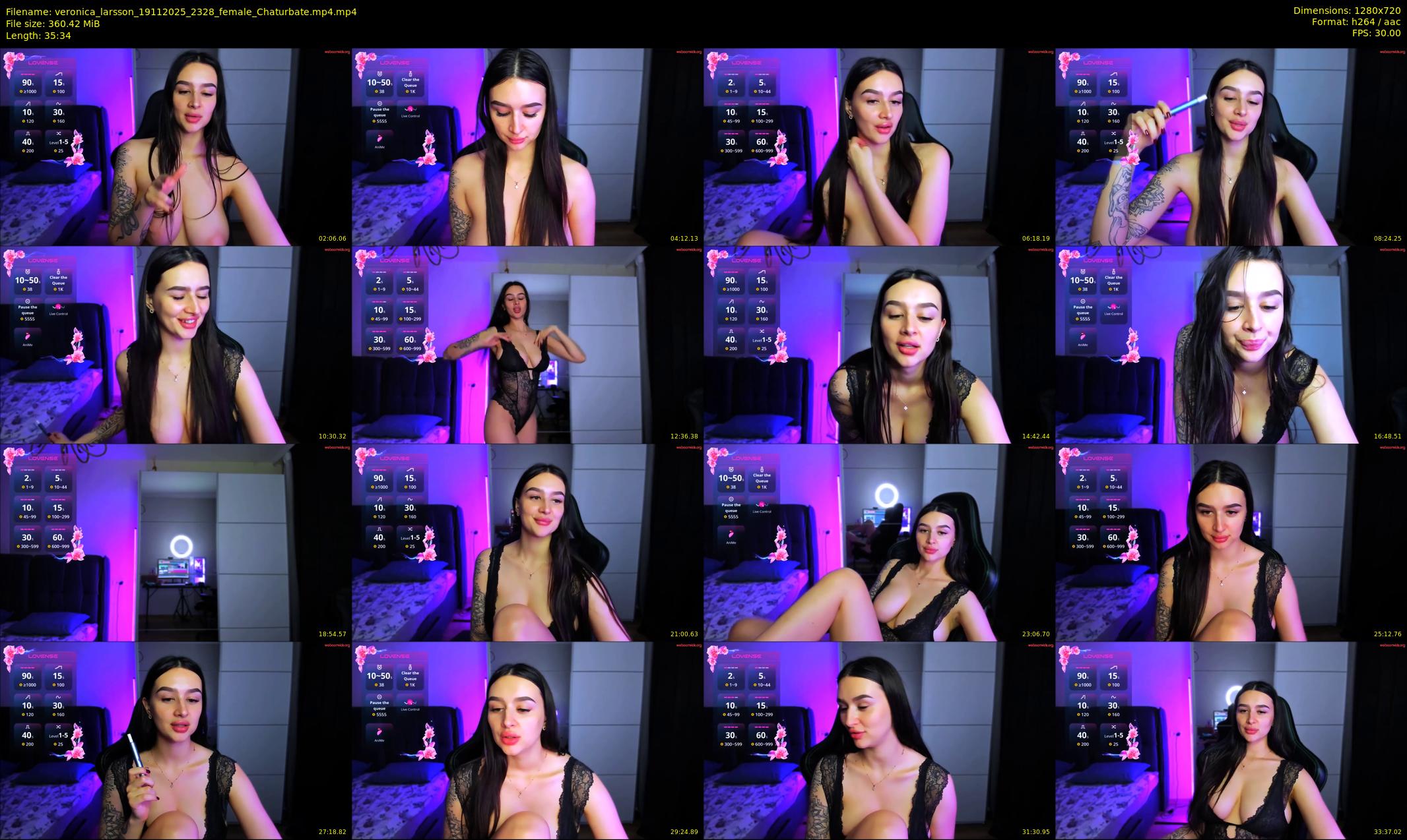 veronica_larsson — 36 minute Chaturbate female cam show recording, 720p, Nov 19, 2025