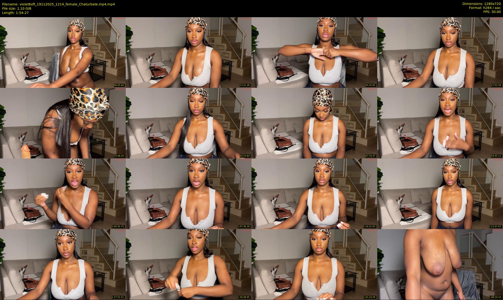 violet6xft — 115 minute Chaturbate female cam show recording, 720p, Nov 19, 2025