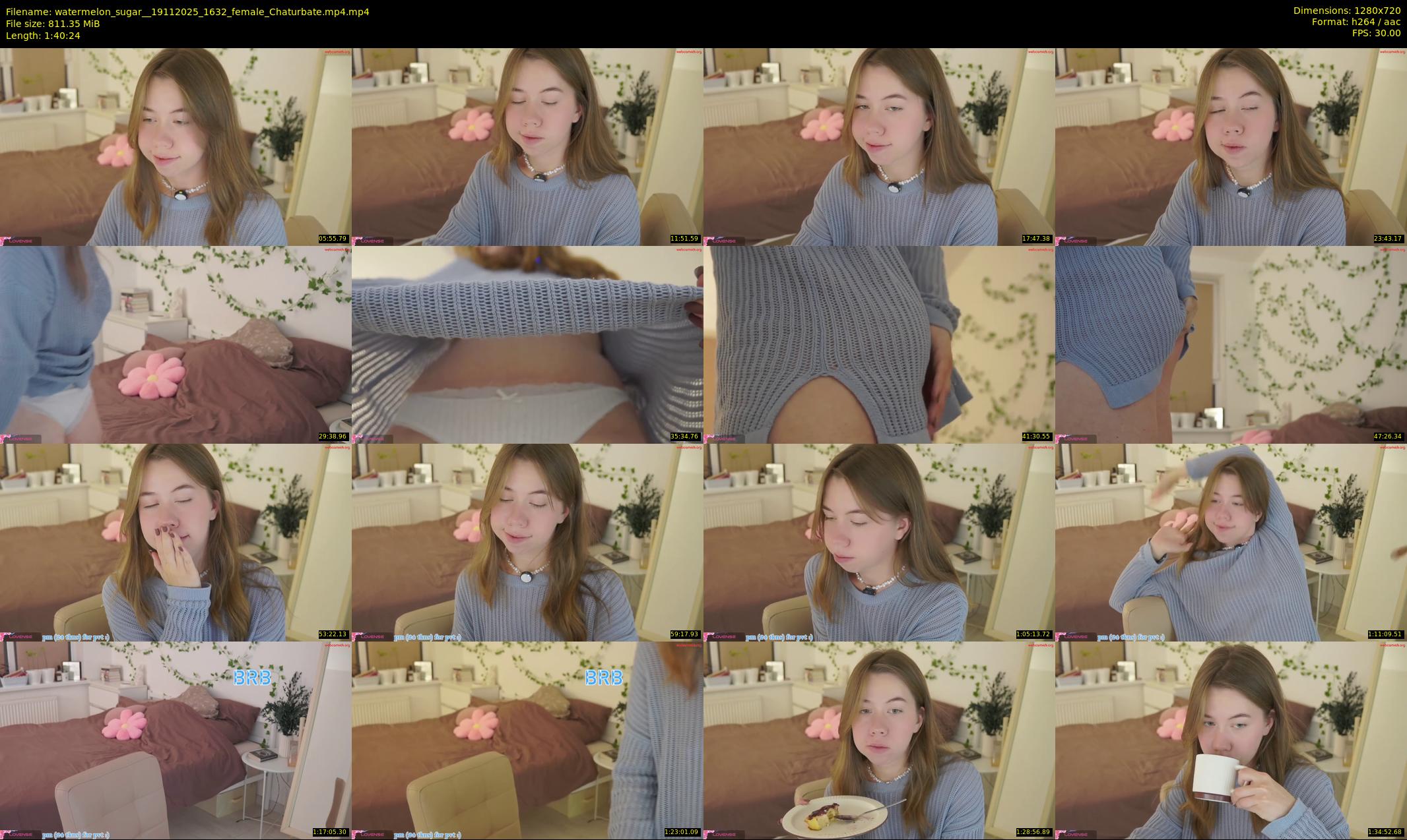 watermelon_sugar_ — 101 minute Chaturbate female cam show recording, 720p, Nov 19, 2025